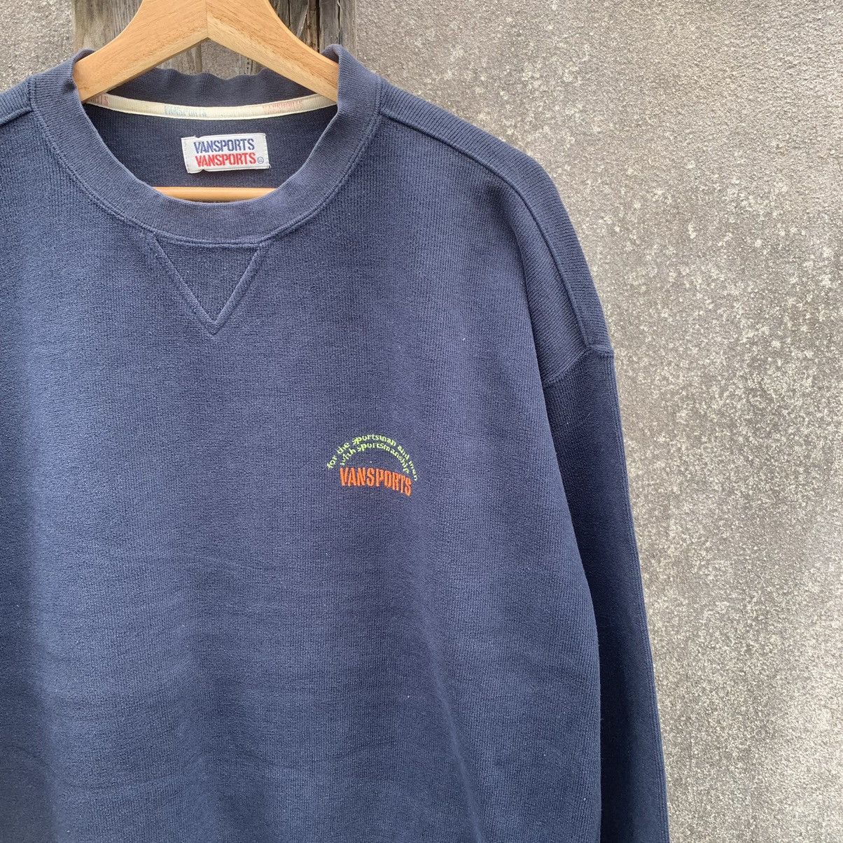 Japanese Brand × Van Vintage Van Sport Crewneck Faded Sweater Baggy Pullover Size US XL / EU 56 / 4 - 3 Thumbnail