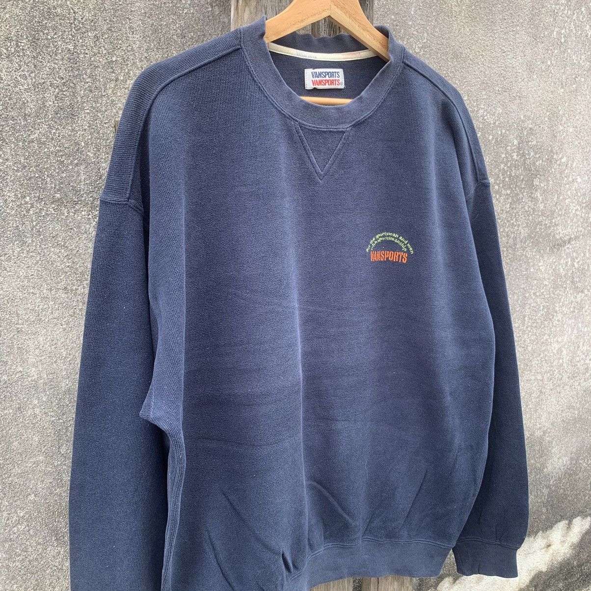 Japanese Brand × Van Vintage Van Sport Crewneck Faded Sweater Baggy Pullover Size US XL / EU 56 / 4 - 2 Thumbnail