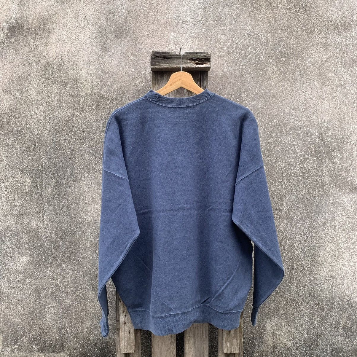 Designer × Trussardi × Vintage 1990’s Vintage Trussardi BigLogo Sweater Faded Baggy Pullove Size US XL / EU 56 / 4 - 8 Thumbnail
