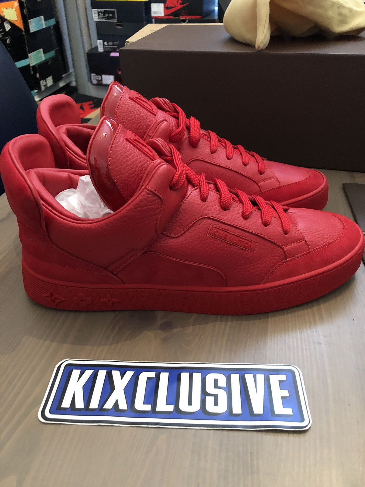 Kanye West × Louis Vuitton New 9 LV Louis Vuitton Kanye West Don Red US 10.5 Size US 10.5 / EU 43-44 - 3 Thumbnail