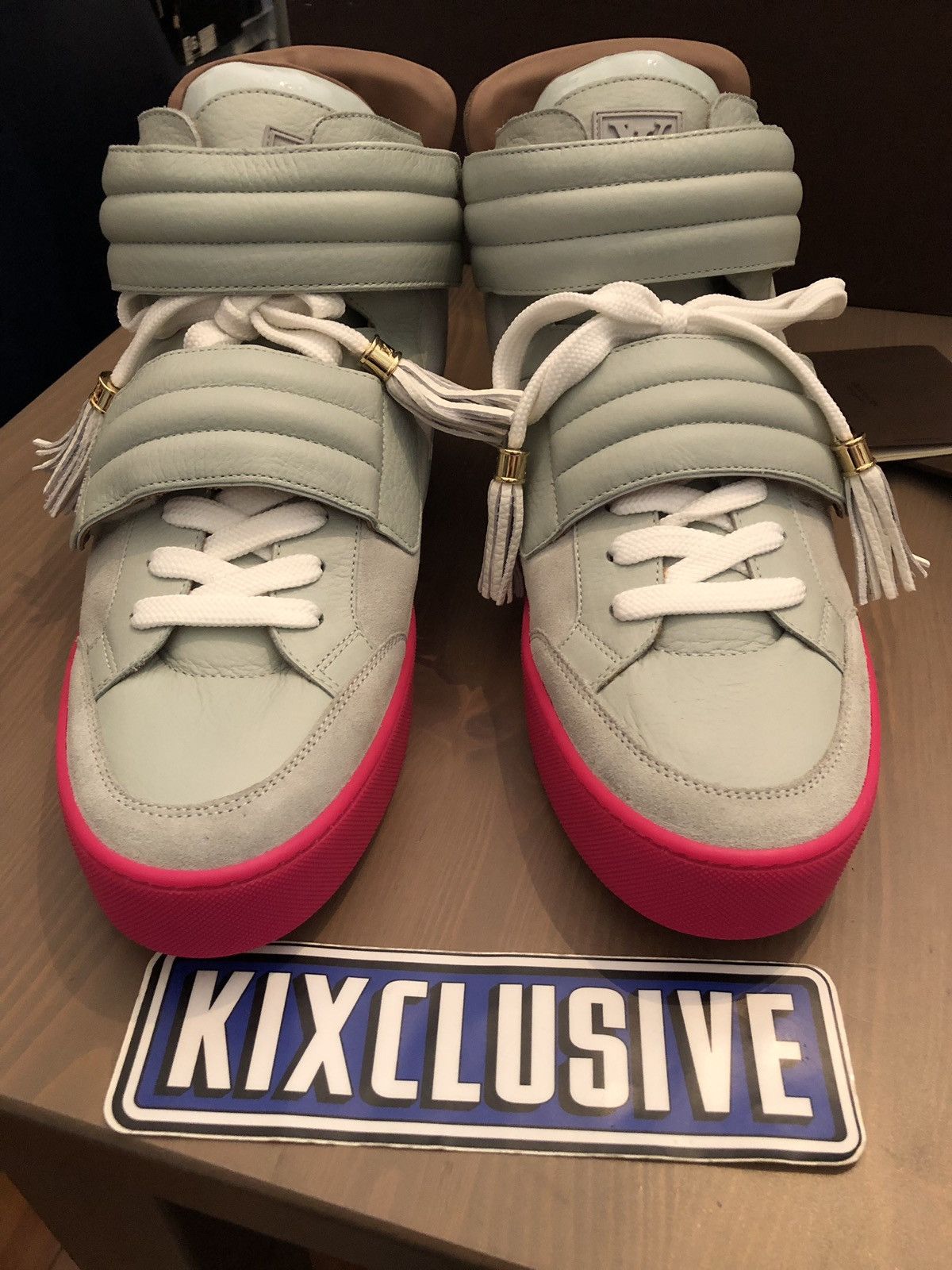 KANYE WEST X Louis Vuitton Jasper Patchwork Sneakers Sz LV 6.5