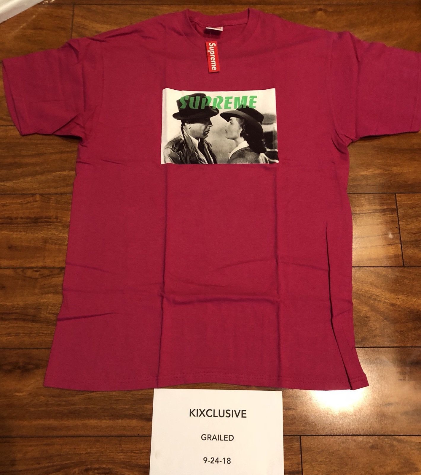Supreme Bogey Tee Shirt L Pink Size US L / EU 52-54 / 3 - 1 Thumbnail