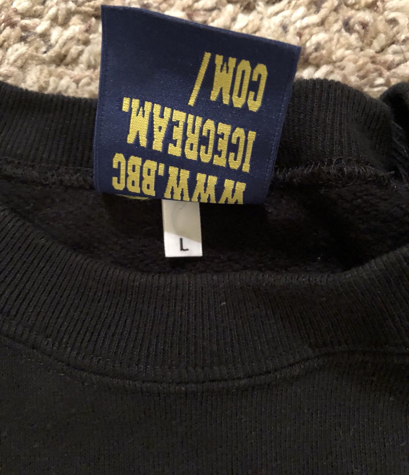 Billionaire Boys Club BBC Ice Cream Black Crewneck Size US L / EU 52-54 / 3 - 3 Thumbnail