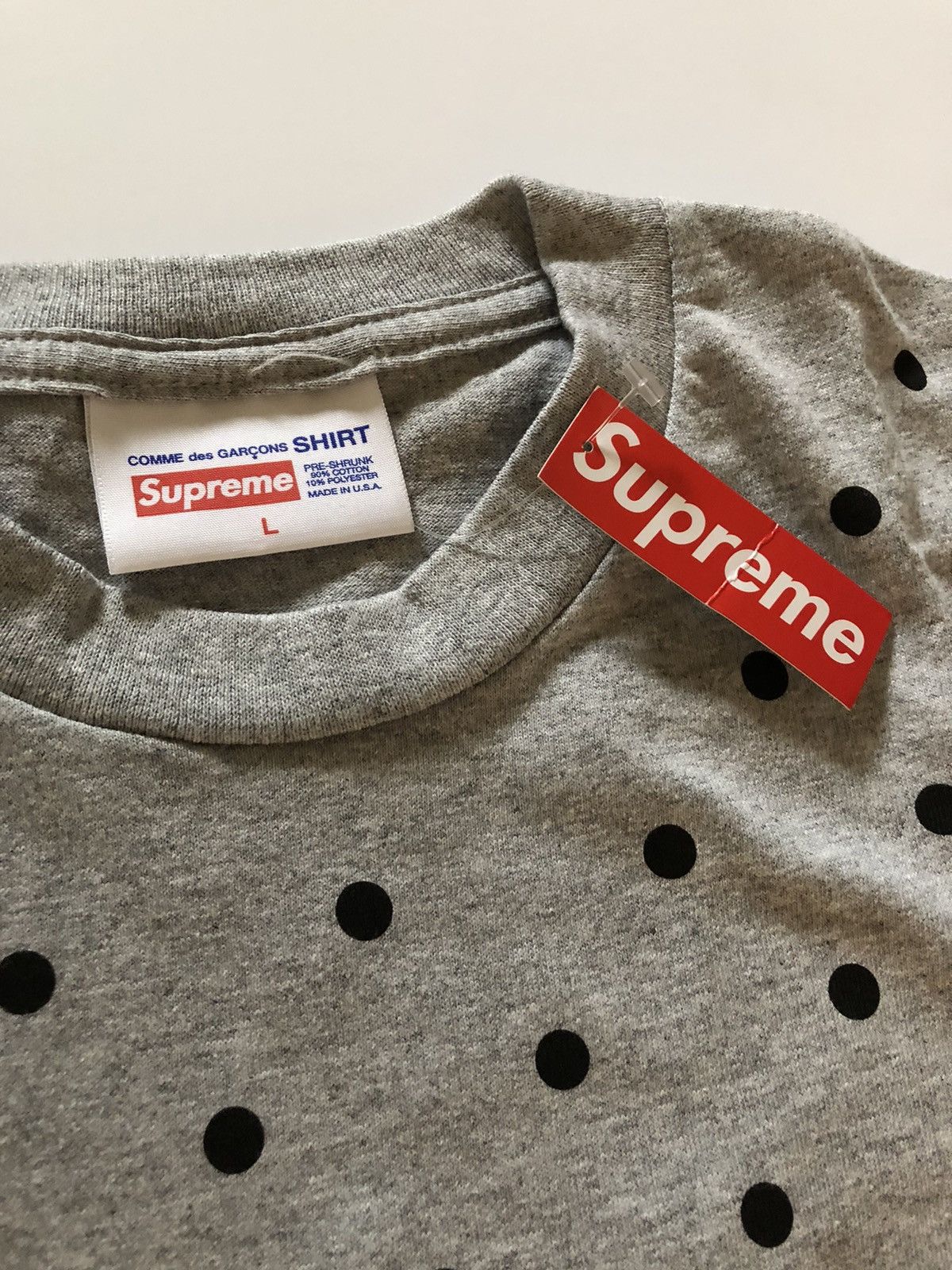 Comme des Garcons CDG Bogo box logo polka dot tee L NEW 2012 Size US L / EU 52-54 / 3 - 3 Thumbnail