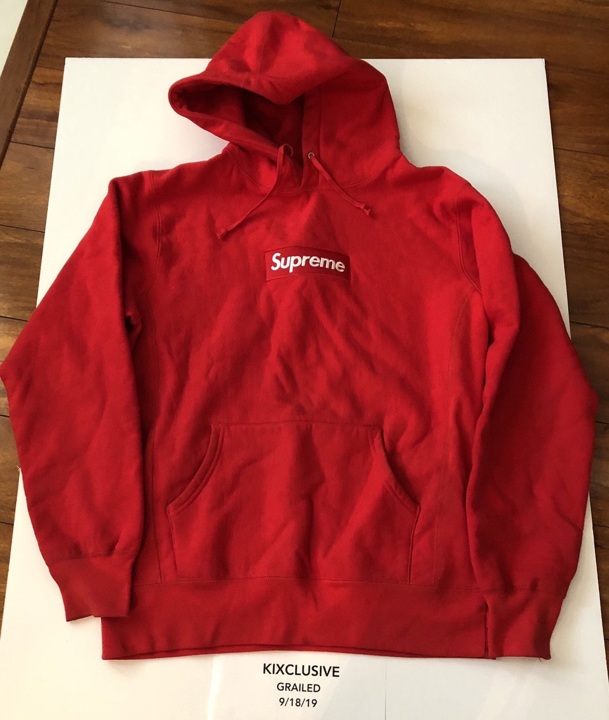 Supreme Supreme Bogo Box Logo Hoodie Red | Grailed