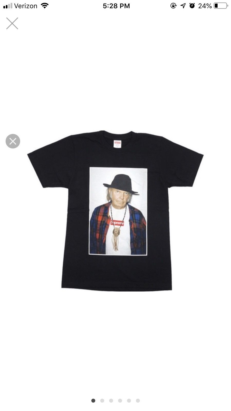 Supreme Neil Young Tee Red