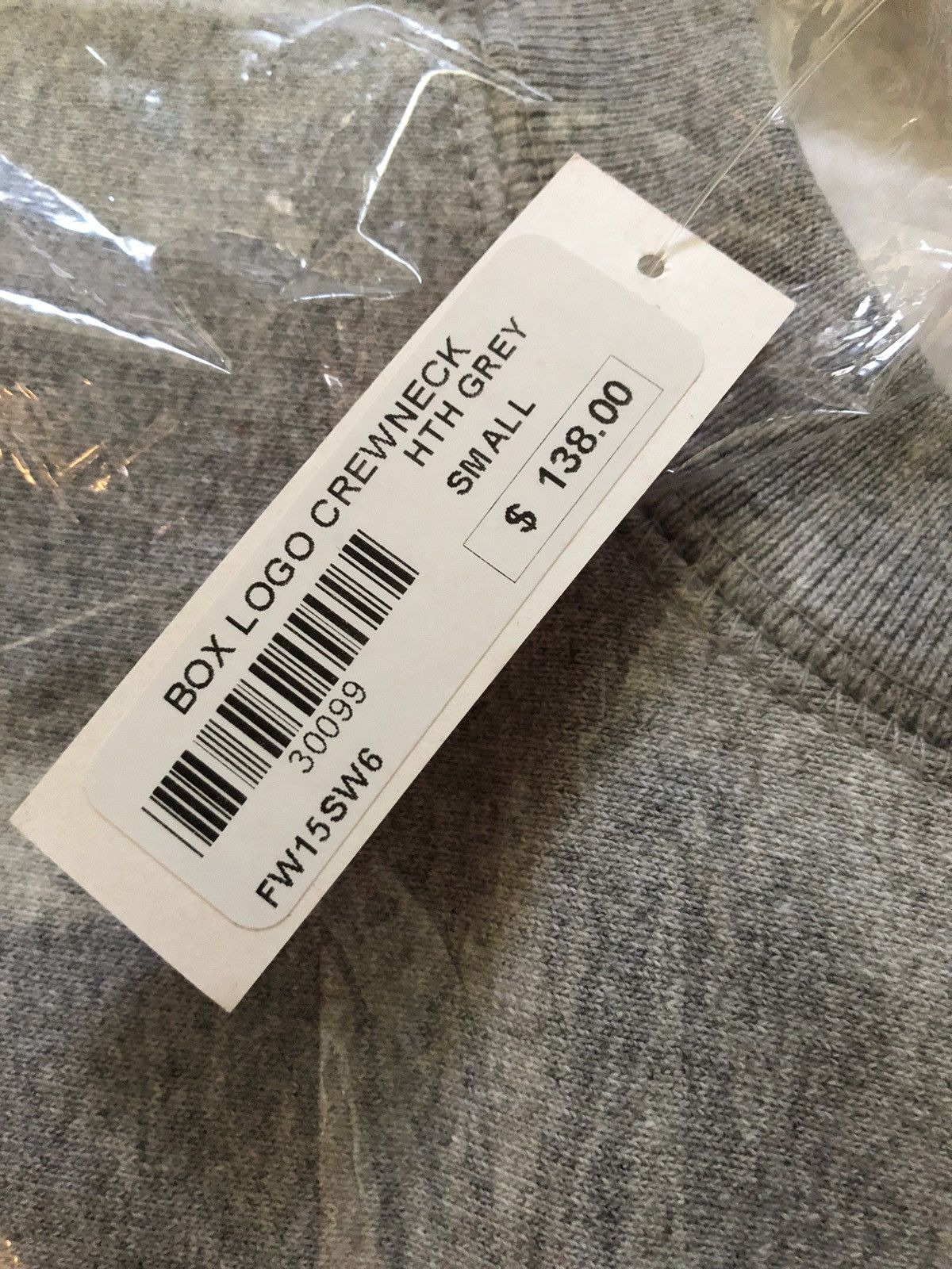 Supreme Supreme Crewneck Box LOGO FW15 Gray Small Size US S / EU 44-46 / 1 - 7 Thumbnail