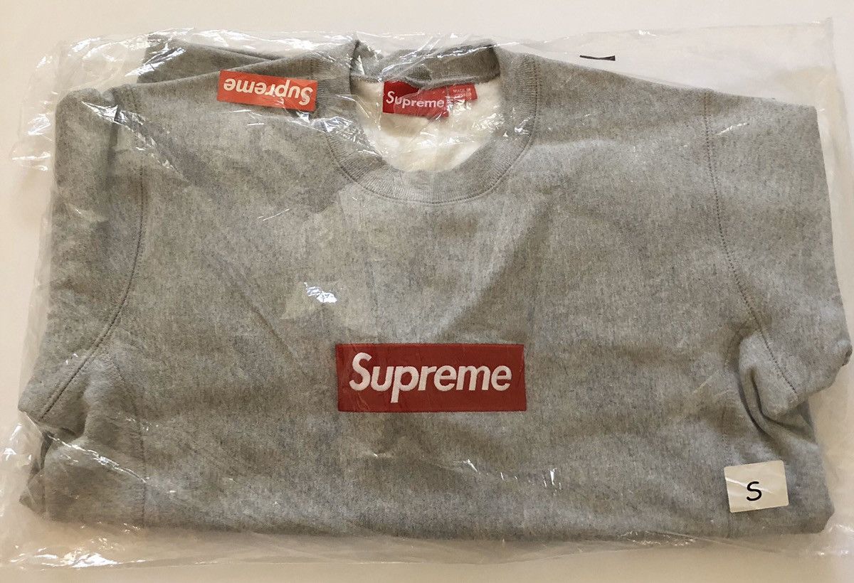 Supreme Supreme Crewneck Box LOGO FW15 Gray Small Size US S / EU 44-46 / 1 - 2 Thumbnail