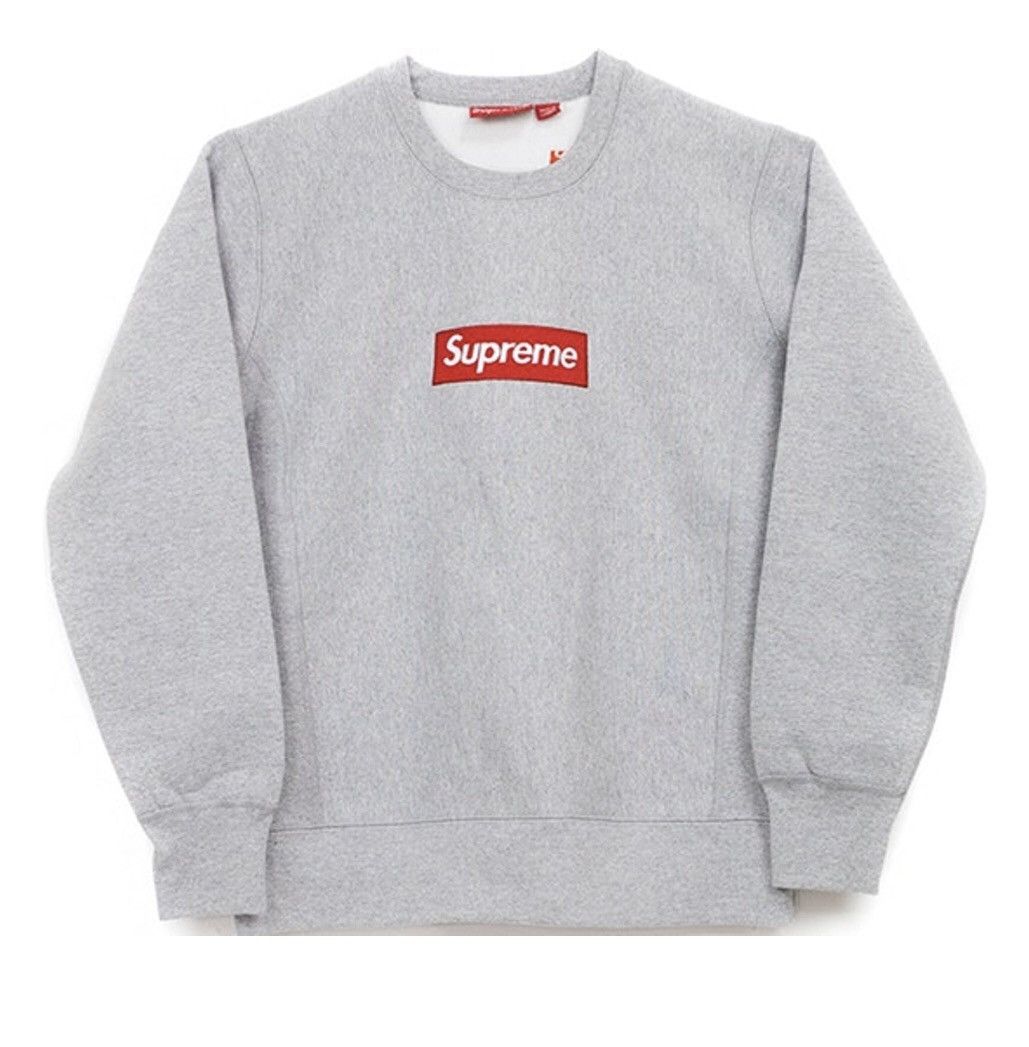 Supreme Supreme Crewneck Box LOGO FW15 Gray Small Size US S / EU 44-46 / 1 - 1 Thumbnail