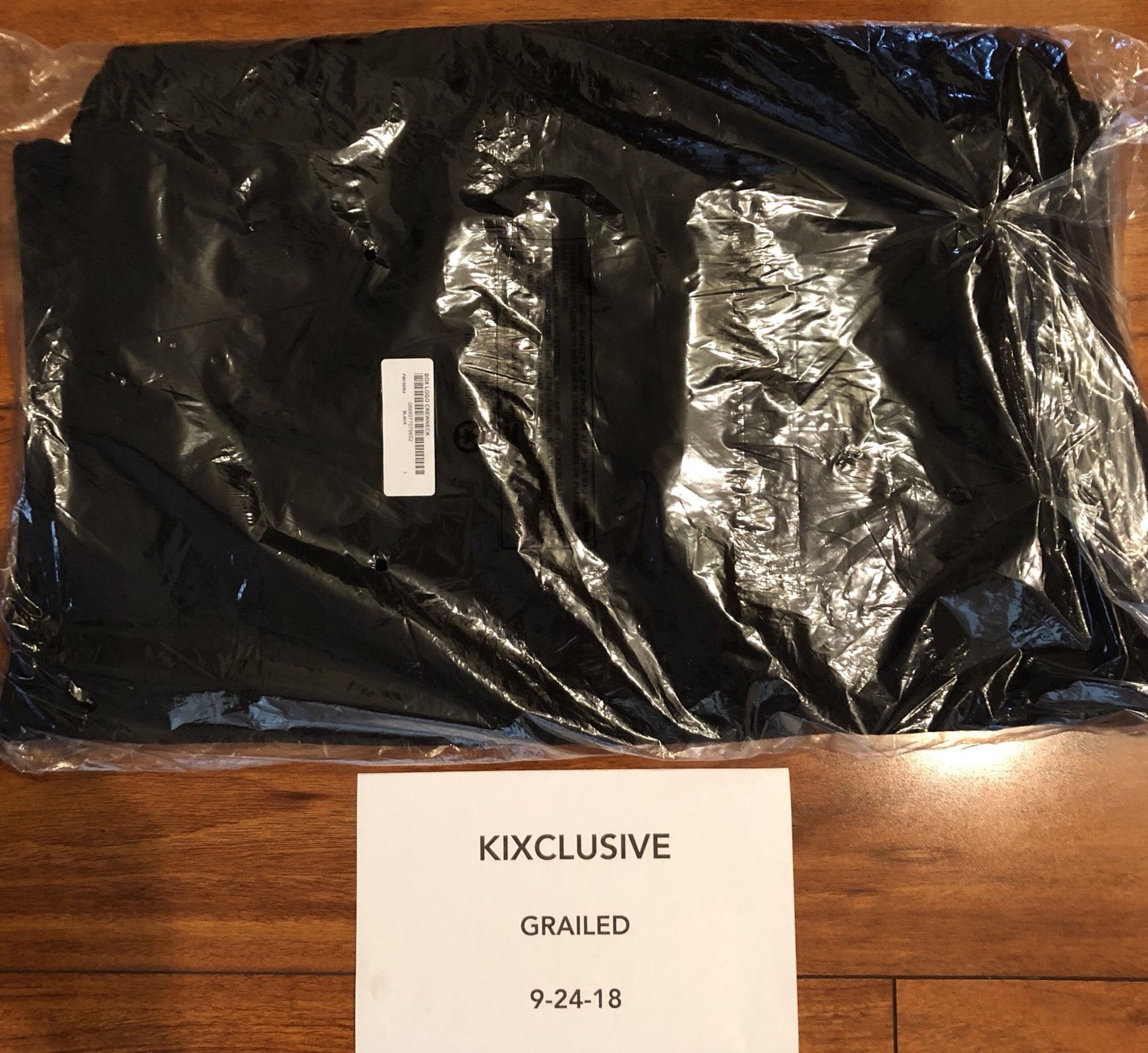 Supreme Box Logo Bogo Crewneck Black Size US L / EU 52-54 / 3 - 7 Thumbnail