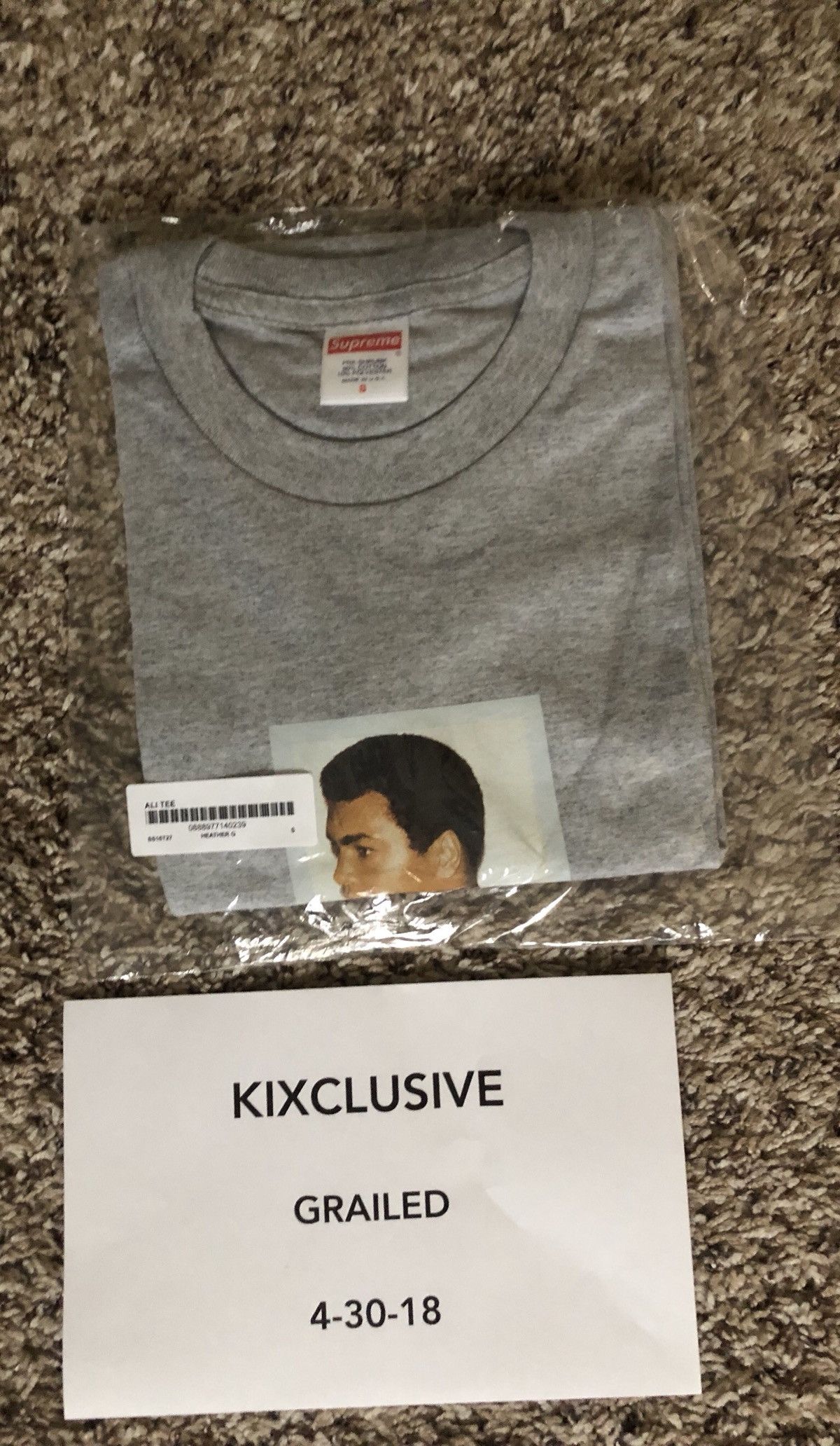 Supreme Ali Tee Heather Gray Size US S / EU 44-46 / 1 - 2 Thumbnail