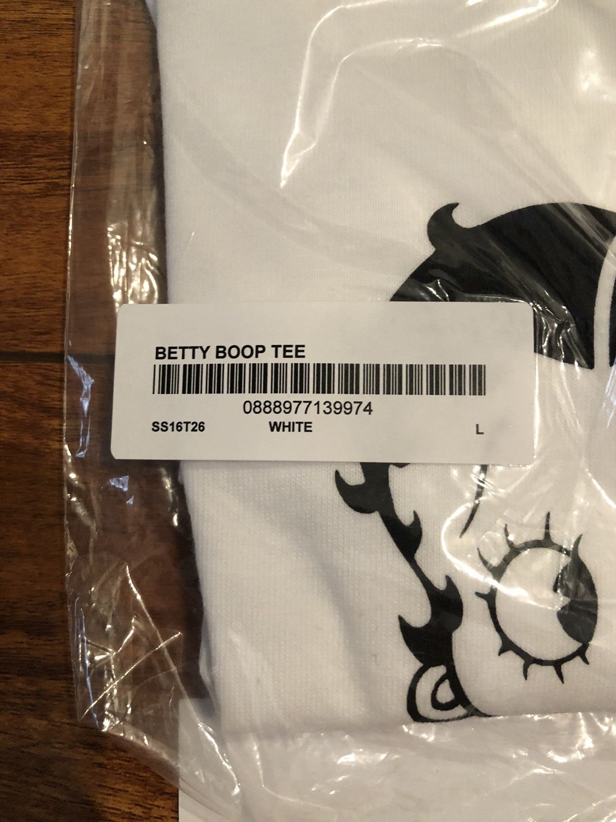 Supreme Betty Boop White Tee Size US L / EU 52-54 / 3 - 3 Thumbnail