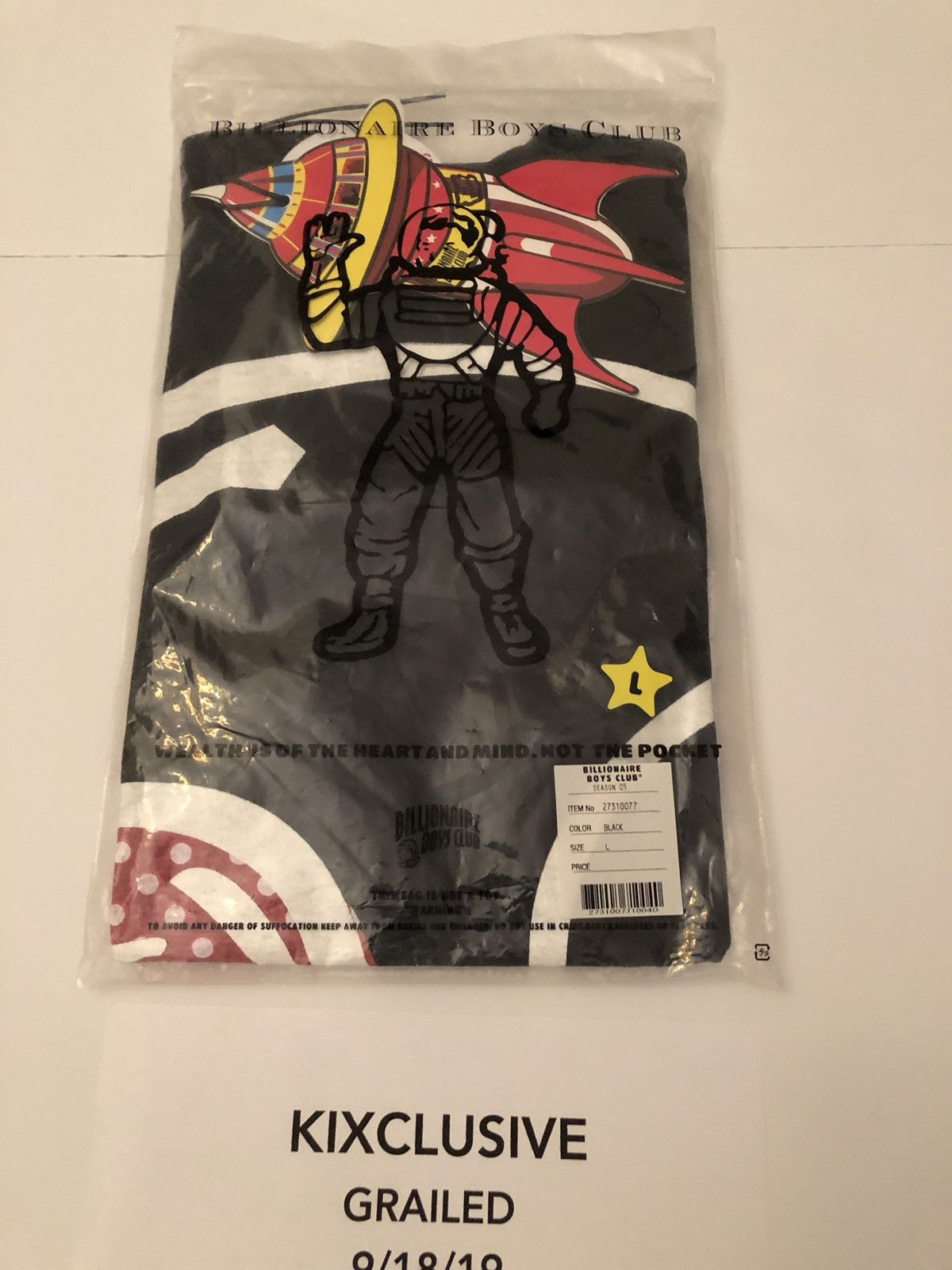 Billionaire Boys Club BBC season 5 NEW black ice cream sundae tee L Size US L / EU 52-54 / 3 - 10 Thumbnail