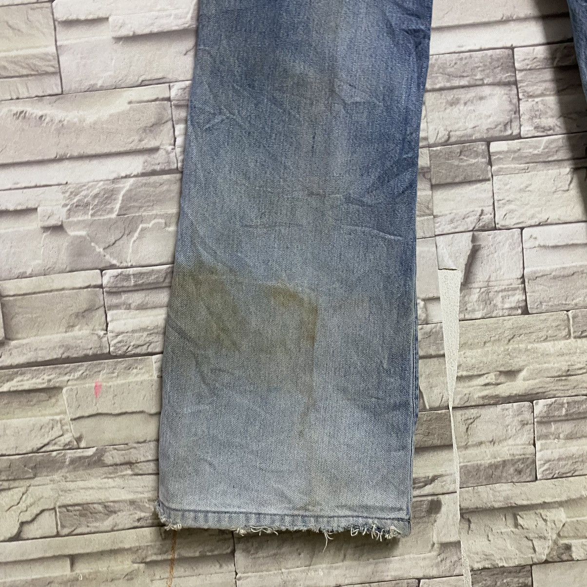 Big John Vintage 80s Big John Distressed Rusty Bell Bottom Jeans Size US 30 / EU 46 - 15 Thumbnail