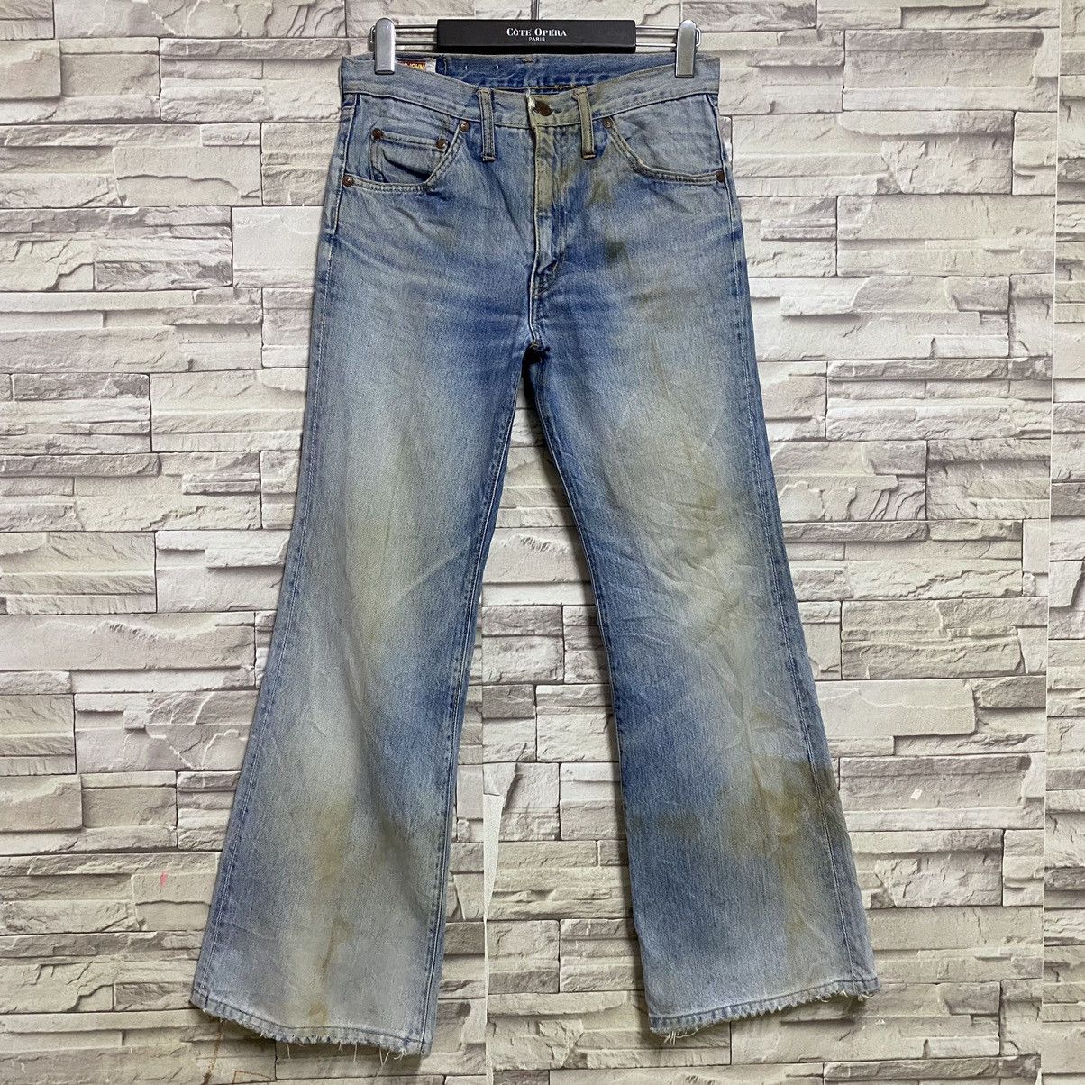 Big John Vintage 80s Big John Distressed Rusty Bell Bottom Jeans Size US 30 / EU 46 - 3 Thumbnail