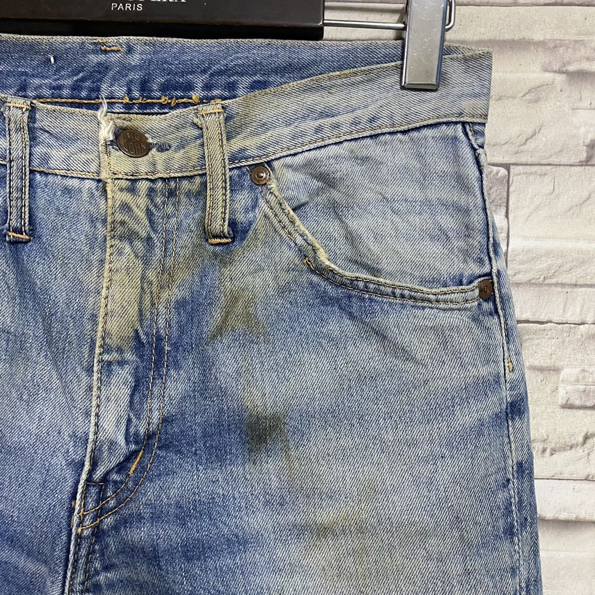 Big John Vintage 80s Big John Distressed Rusty Bell Bottom Jeans Size US 30 / EU 46 - 6 Thumbnail