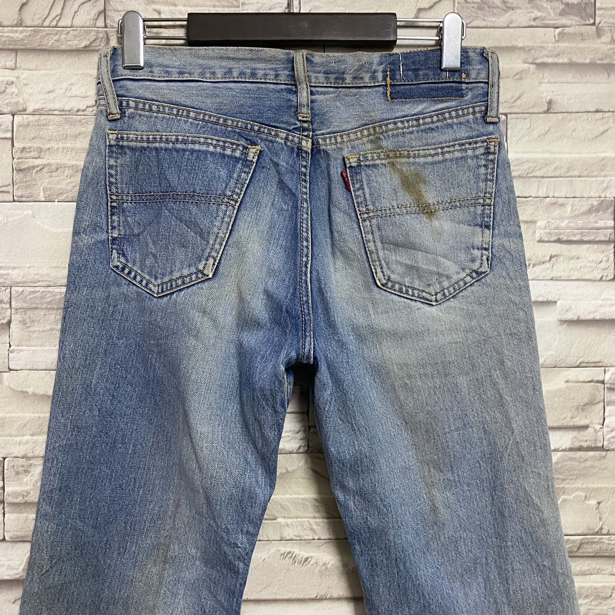 Big John Vintage 80s Big John Distressed Rusty Bell Bottom Jeans Size US 30 / EU 46 - 11 Thumbnail