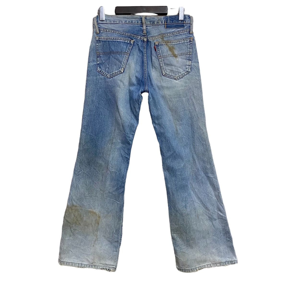 Big John Vintage 80s Big John Distressed Rusty Bell Bottom Jeans Size US 30 / EU 46 - 2 Thumbnail