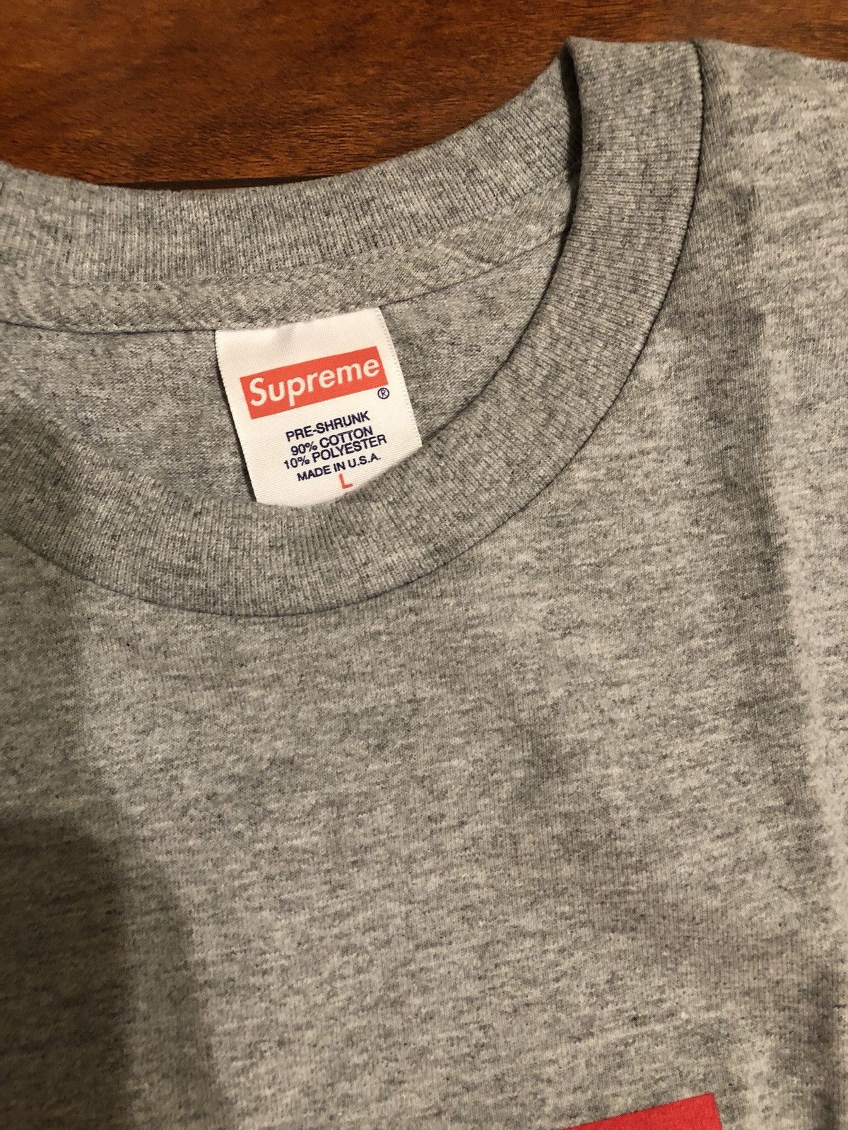 Supreme 20th Anniversary Tee Gray Size US L / EU 52-54 / 3 - 2 Thumbnail