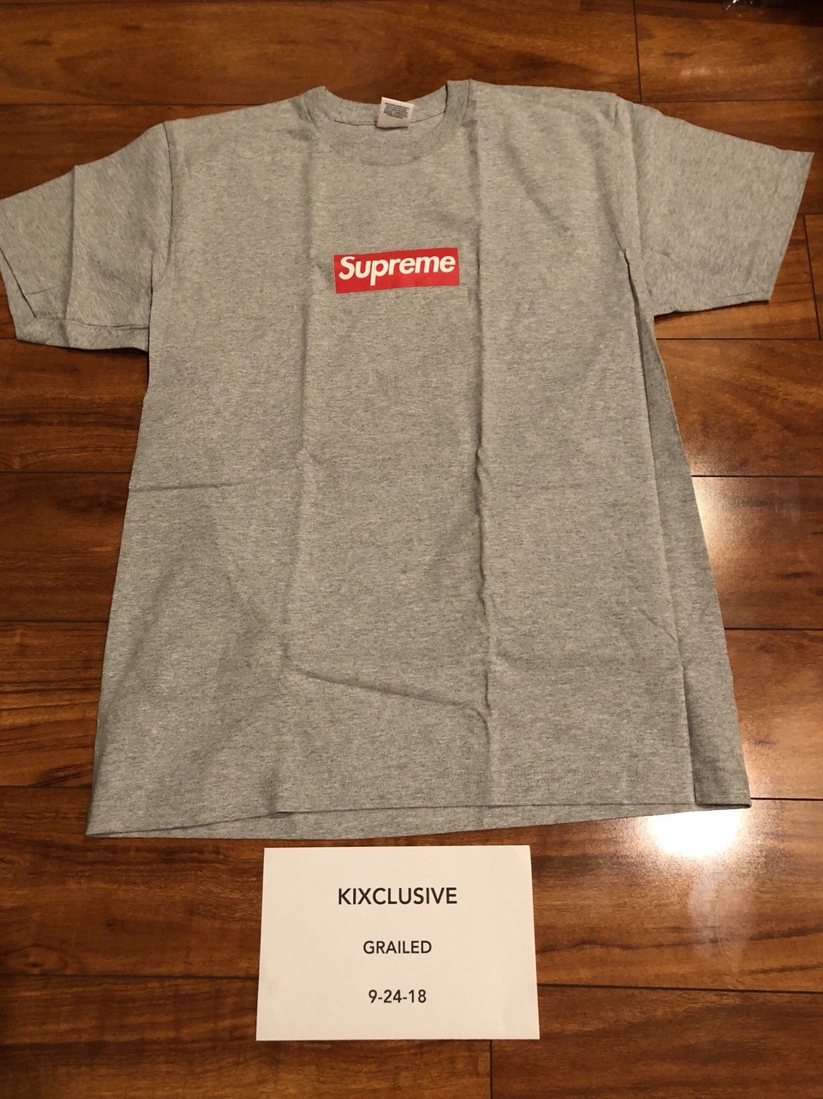 Supreme 20th Anniversary Tee Gray Size US L / EU 52-54 / 3 - 1 Thumbnail