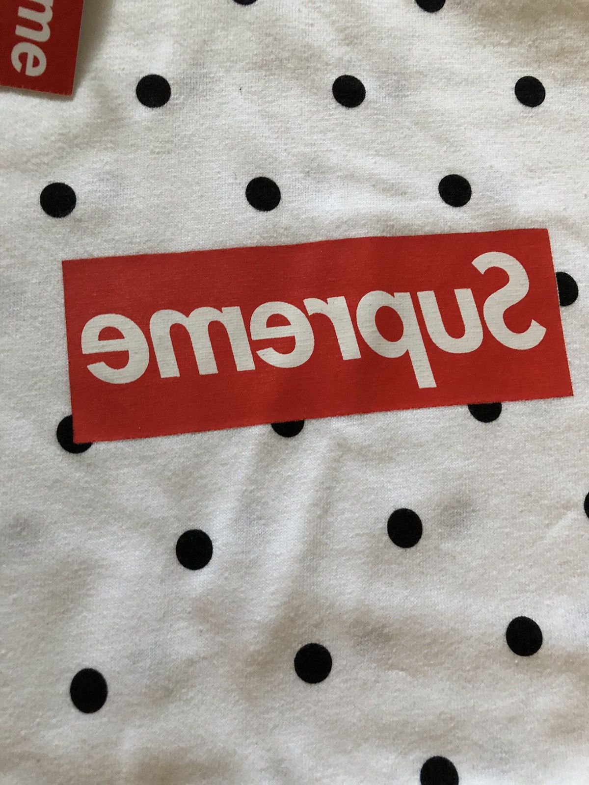 Supreme CDG Polka Dot Box Logo Tee L NEW 2012 Size US L / EU 52-54 / 3 - 7 Thumbnail