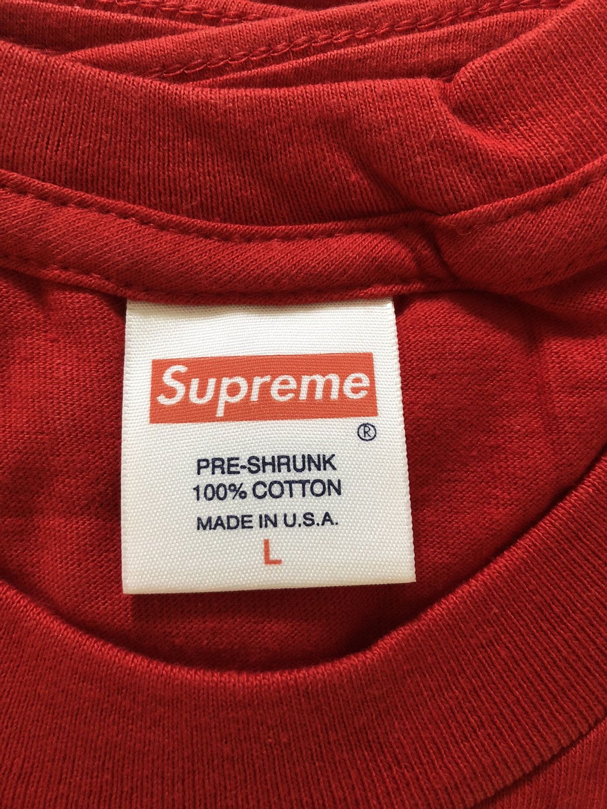 Supreme Supreme 20th Anniversary Tee Box Logo Tee Red L New Size US L / EU 52-54 / 3 - 6 Thumbnail