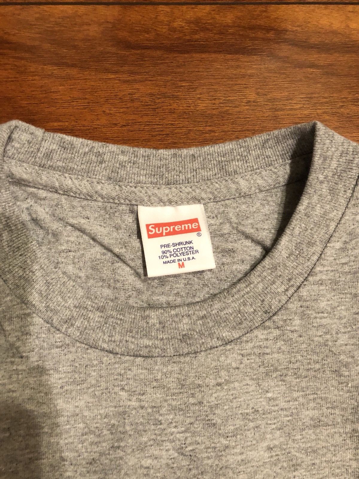 Supreme 20th Anniversary Tee Gray Size US M / EU 48-50 / 2 - 2 Thumbnail
