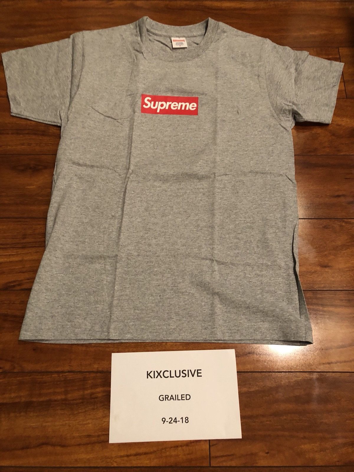 Supreme 20th Anniversary Tee Gray Size US M / EU 48-50 / 2 - 1 Thumbnail