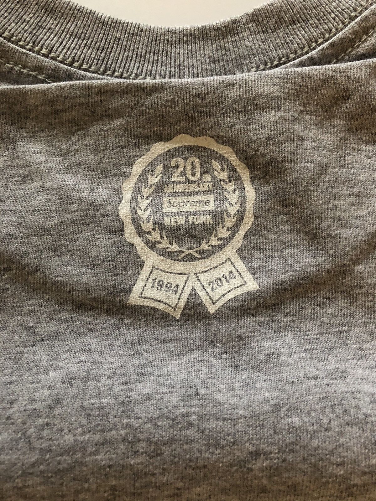 Supreme 20th Anniversary Tee Gray S NEW Size US S / EU 44-46 / 1 - 5 Thumbnail