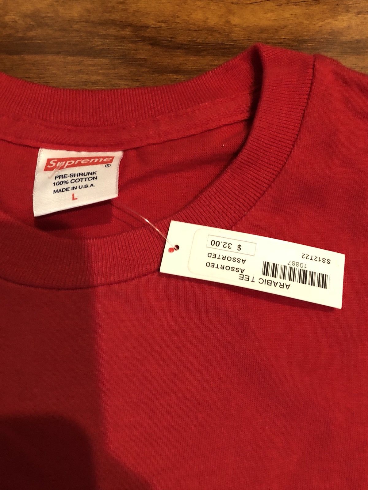 Supreme Supreme Arabic Tee Shirt Red Size US L / EU 52-54 / 3 - 2 Thumbnail