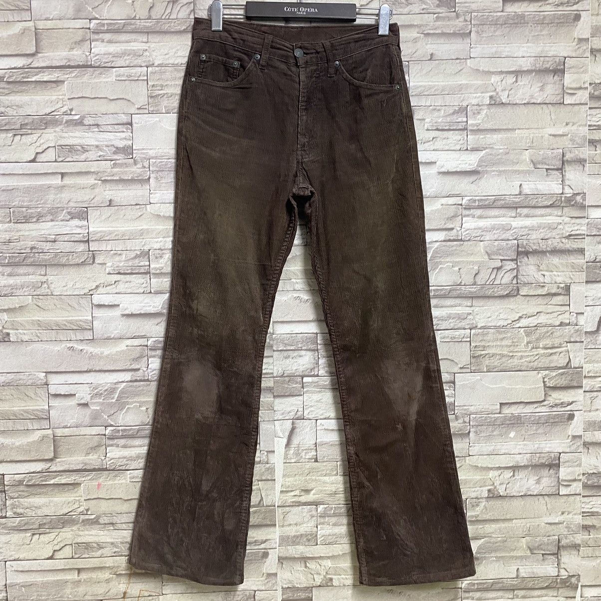 Levi's Vintage 90s Levis 517 Corduroy Flare Pants Hedi Slimane Size US 29 - 3 Thumbnail