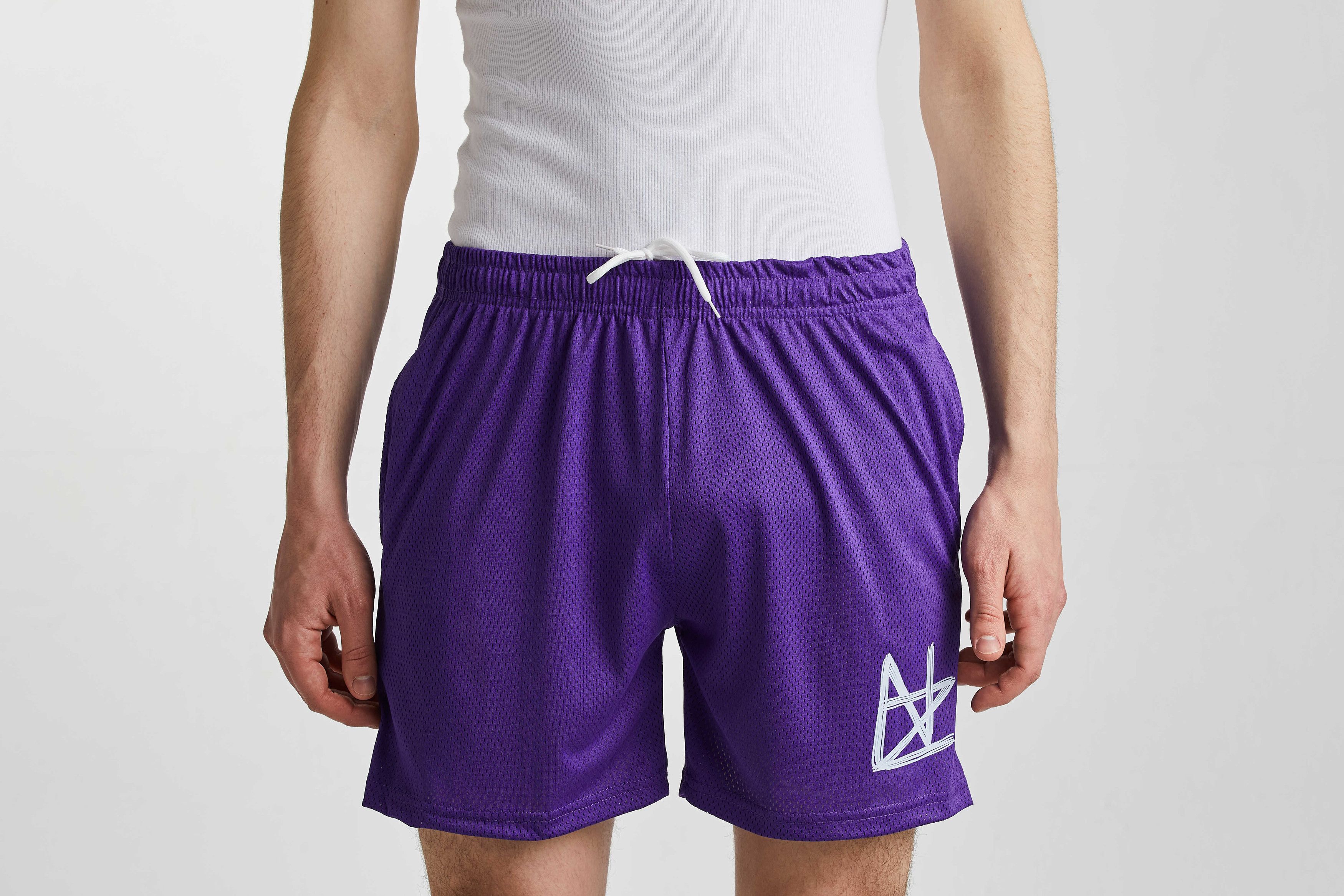 Other Nalan Purple Polyester Mesh Shorts Size US 30 / EU 46 - 1 Thumbnail