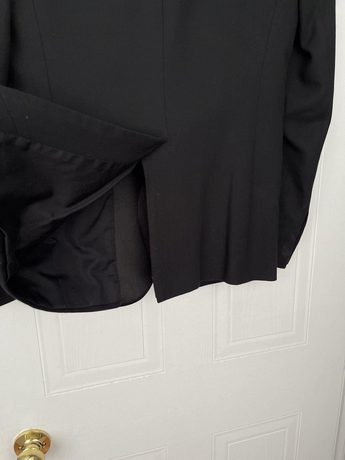 Balmain Balmain Black Silk and Cotton Blazer Size 38R - 6 Thumbnail