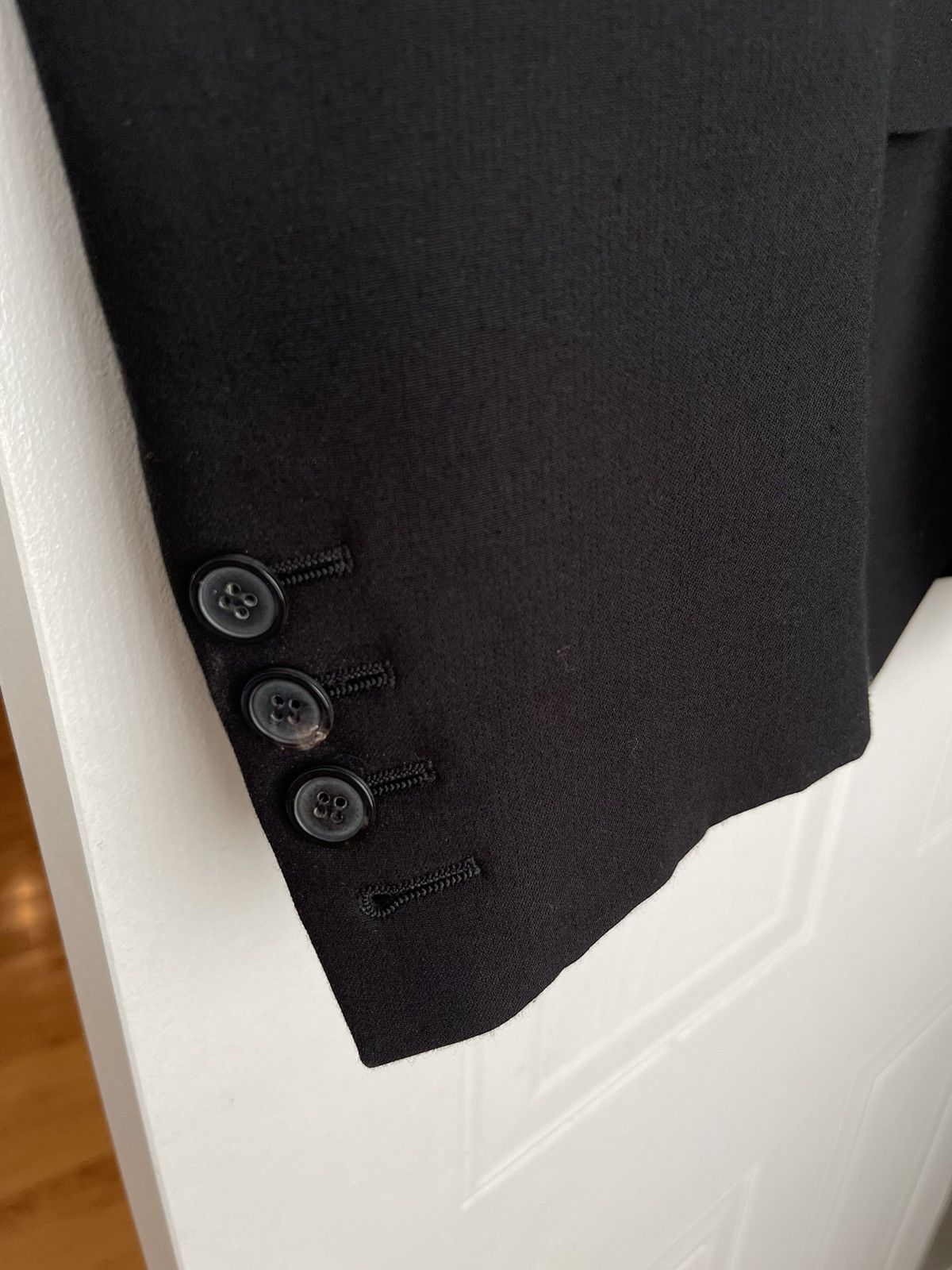 Balmain Balmain Black Silk and Cotton Blazer Size 38R - 4 Thumbnail