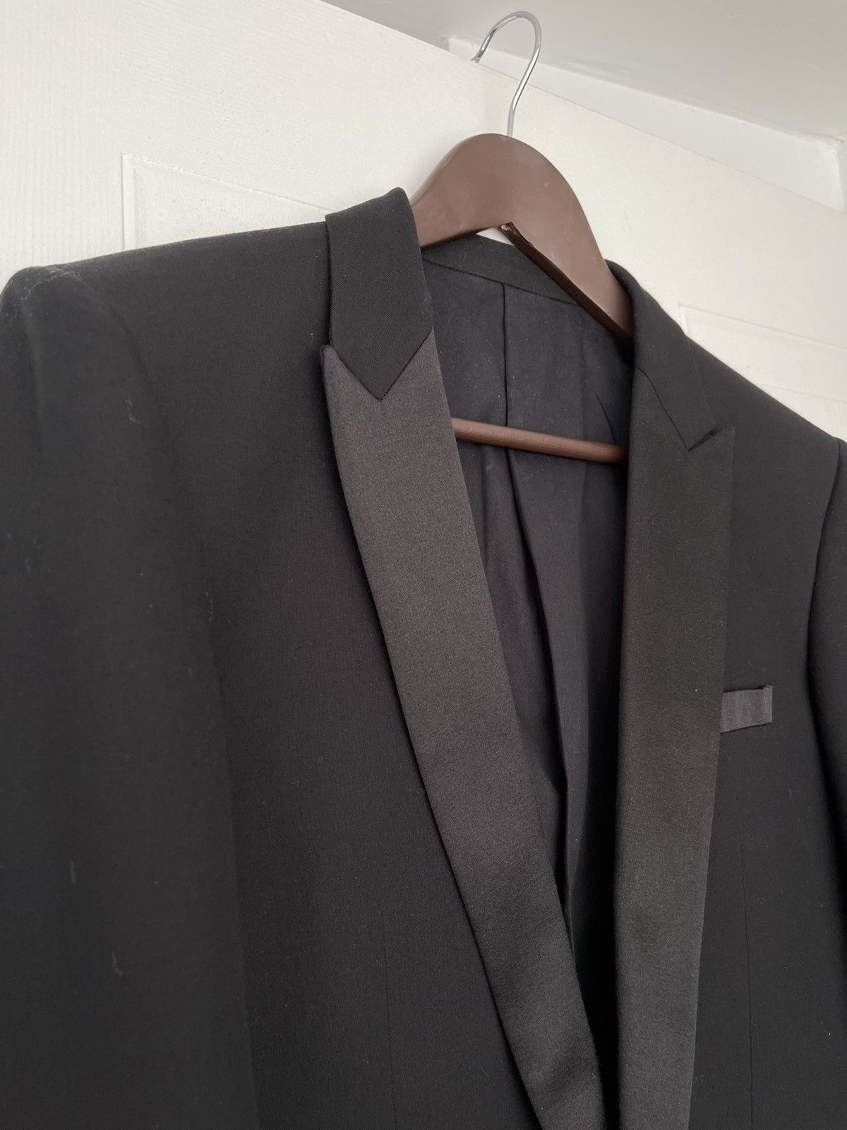 Balmain Balmain Black Silk and Cotton Blazer Size 38R - 3 Thumbnail