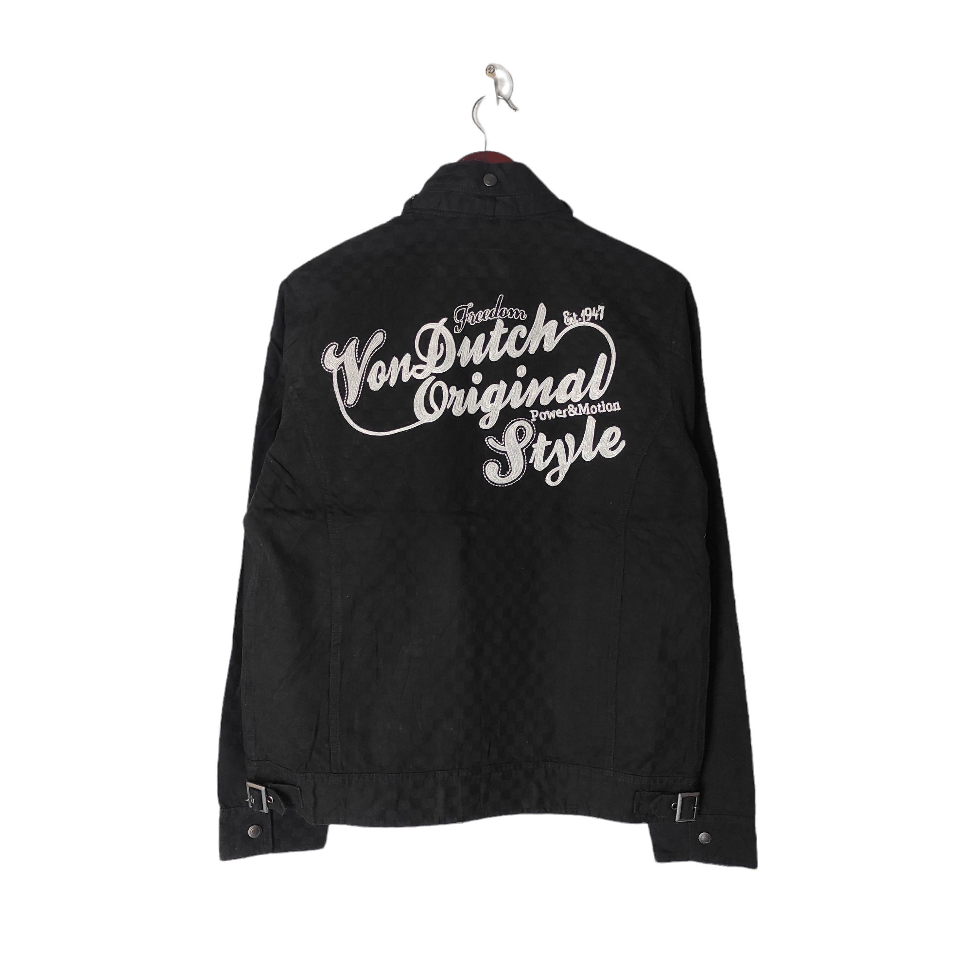 Von Dutch Vintage Von Ducth Embroidery Checkered Denim Jacket Size US L / EU 52-54 / 3 - 1 Thumbnail