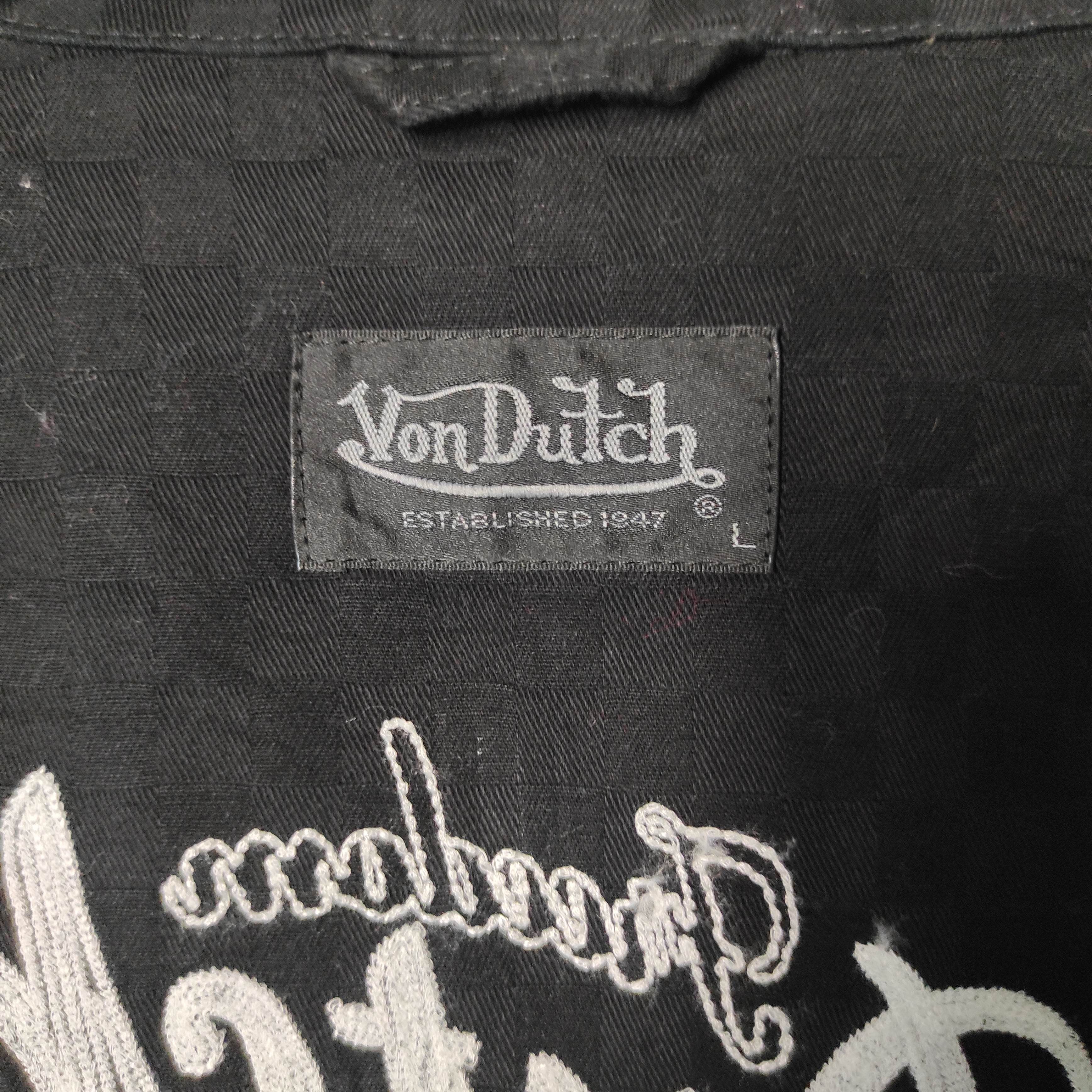 Von Dutch Vintage Von Ducth Embroidery Checkered Denim Jacket Size US L / EU 52-54 / 3 - 13 Thumbnail