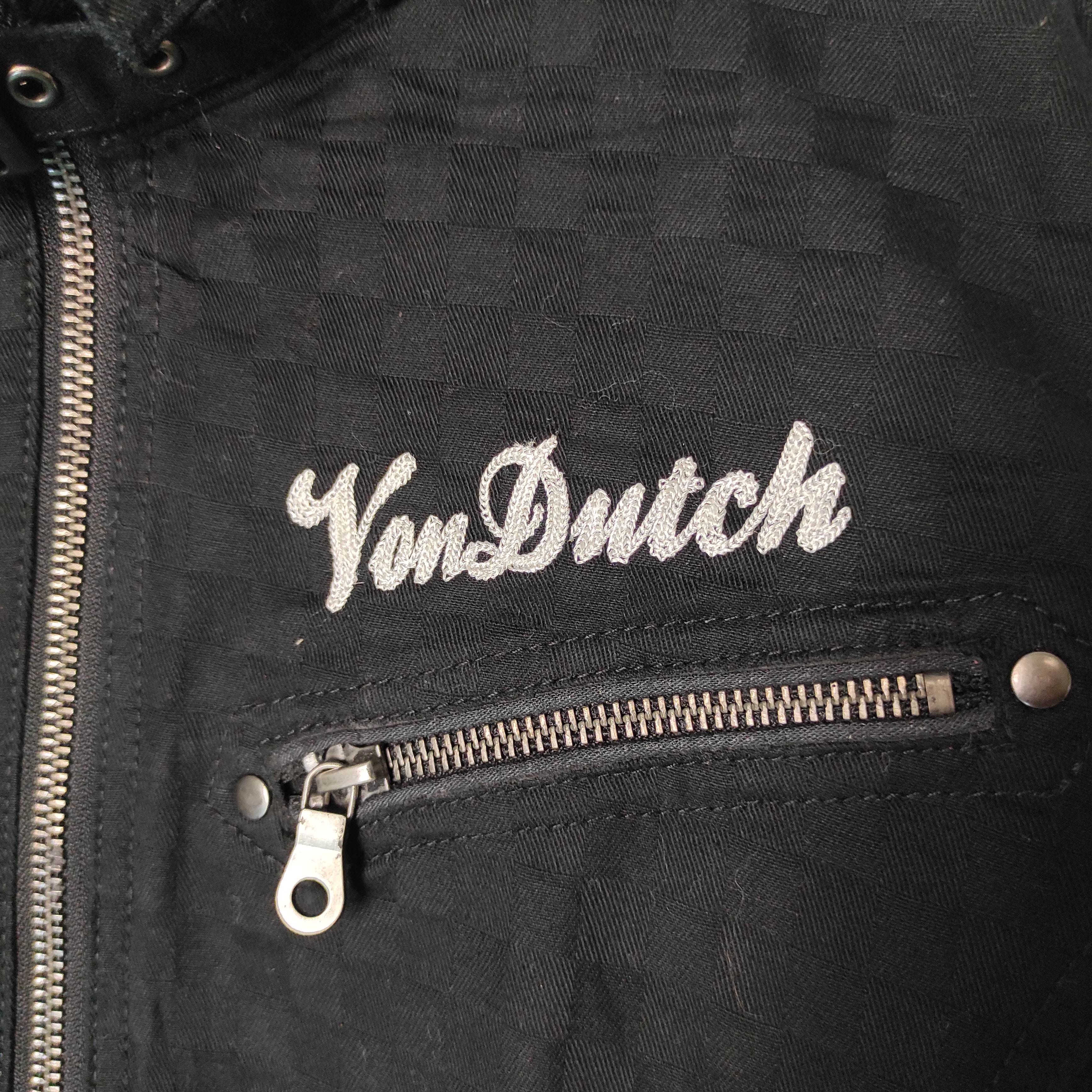 Von Dutch Vintage Von Ducth Embroidery Checkered Denim Jacket Size US L / EU 52-54 / 3 - 8 Thumbnail
