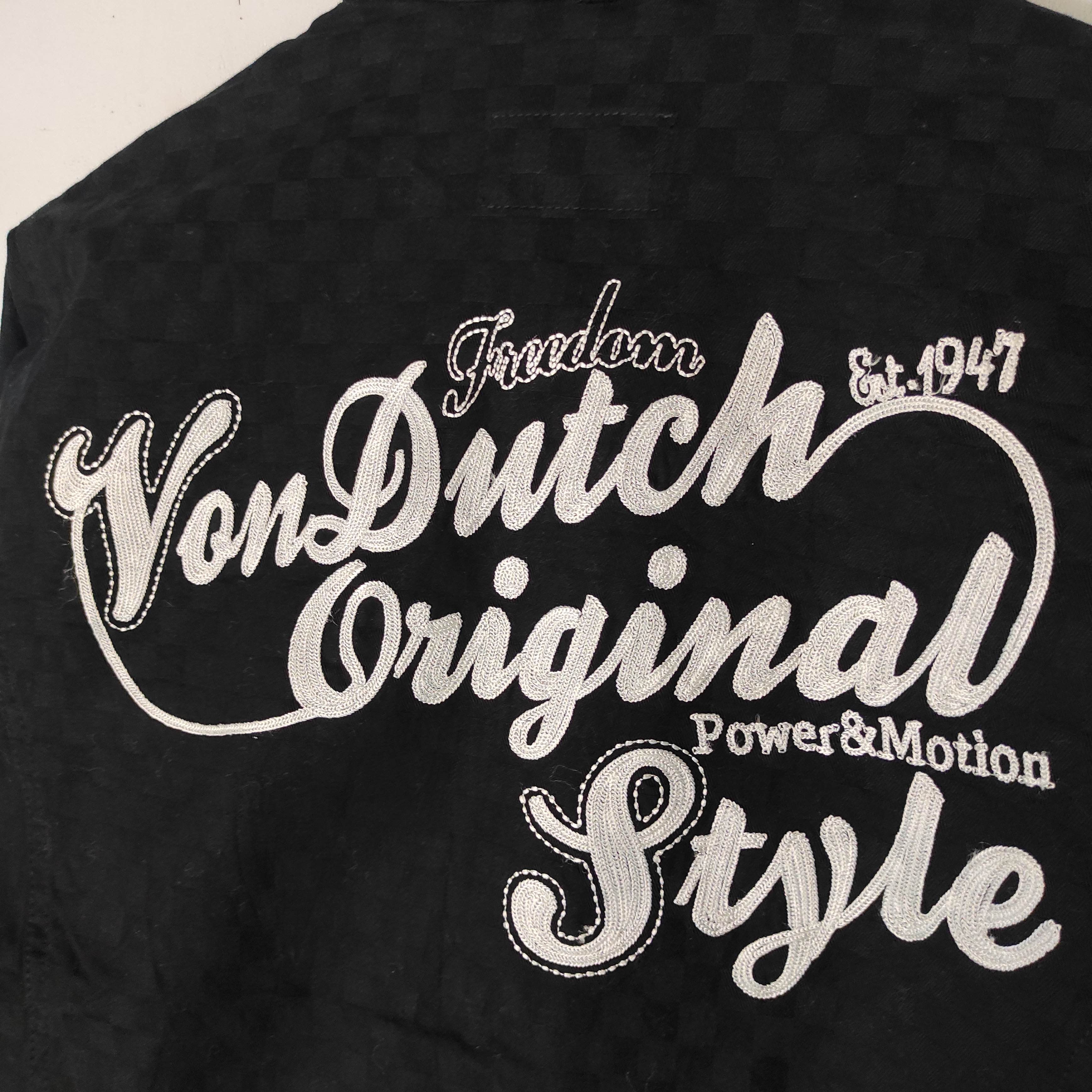 Von Dutch Vintage Von Ducth Embroidery Checkered Denim Jacket Size US L / EU 52-54 / 3 - 3 Thumbnail
