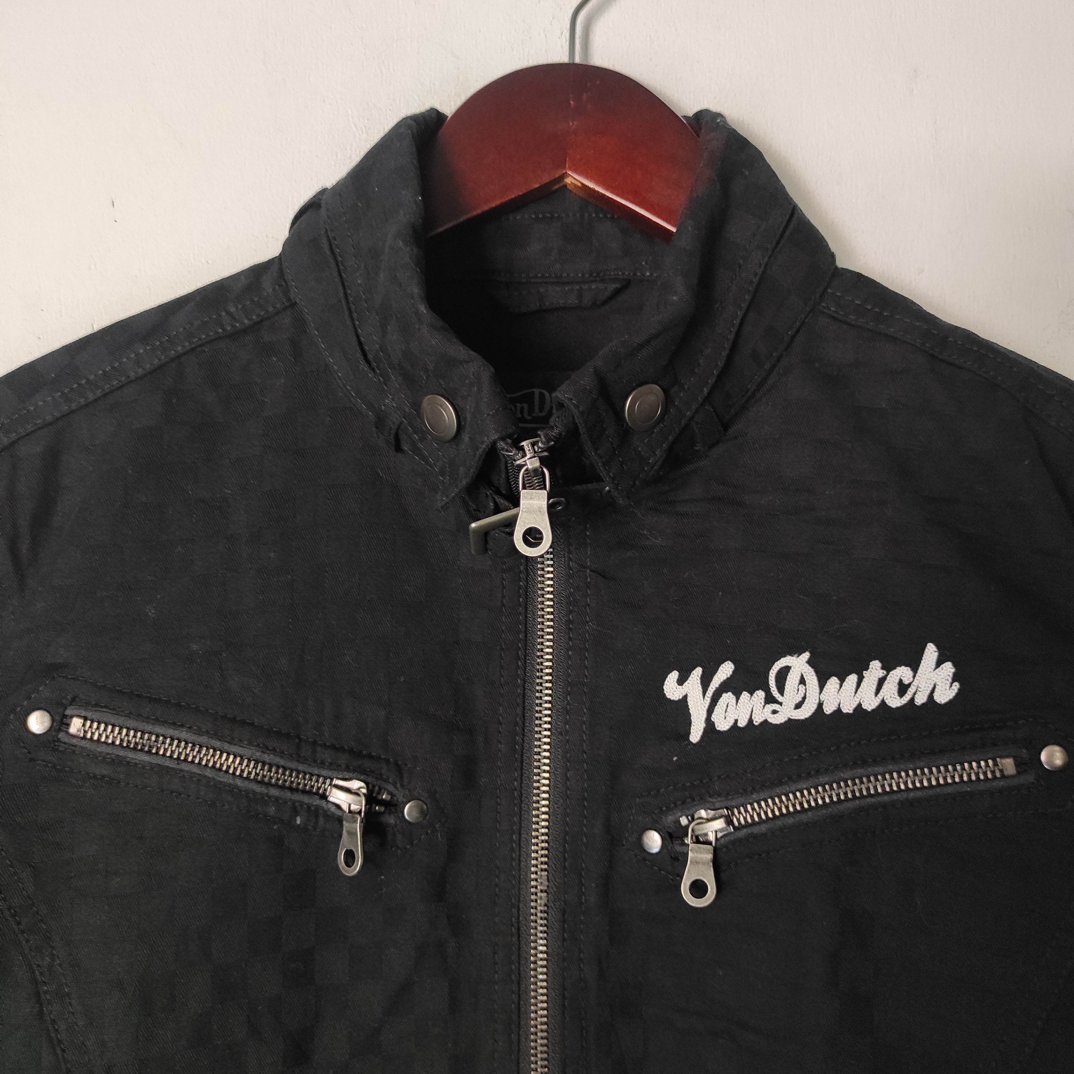 Von Dutch Vintage Von Ducth Embroidery Checkered Denim Jacket Size US L / EU 52-54 / 3 - 7 Thumbnail