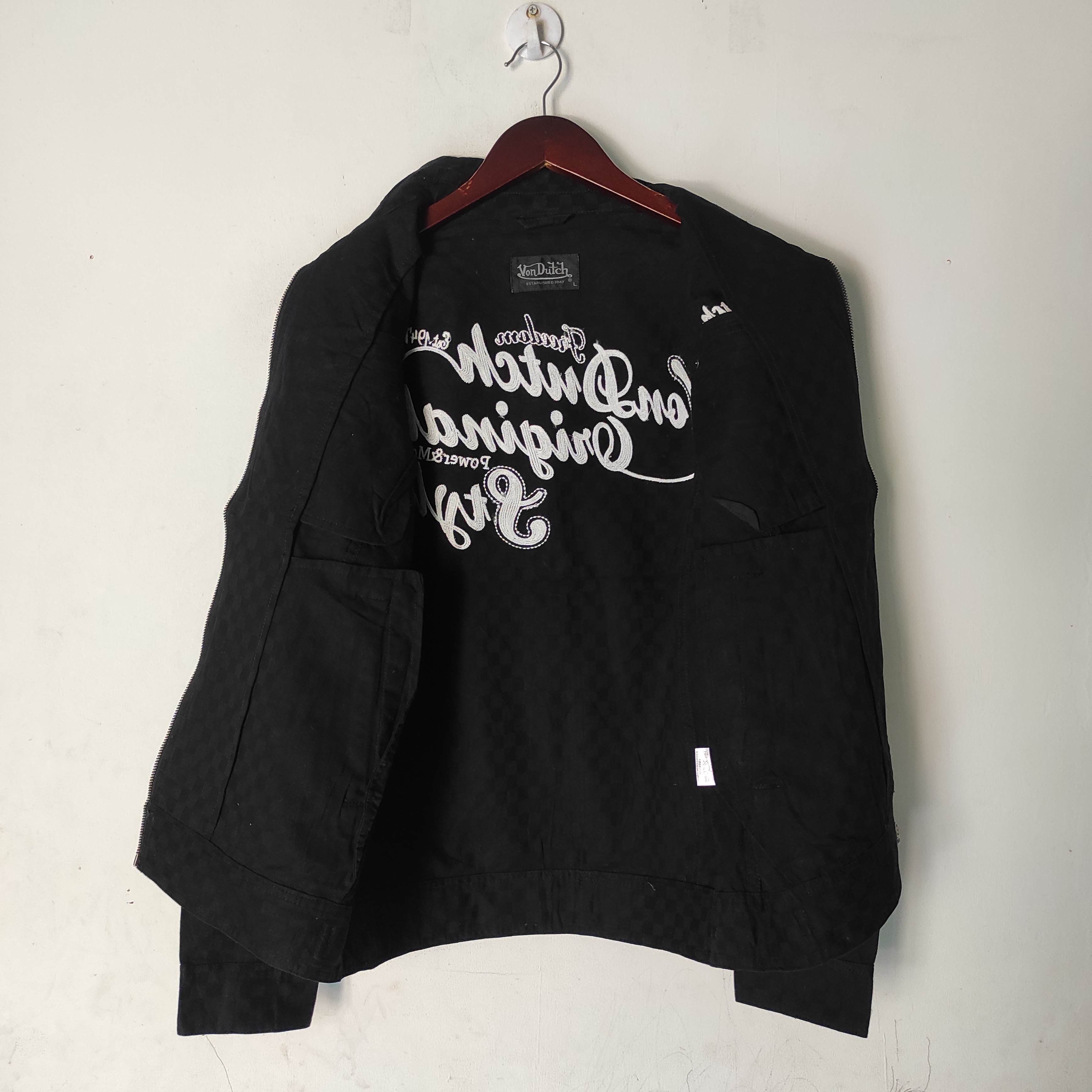 Von Dutch Vintage Von Ducth Embroidery Checkered Denim Jacket Size US L / EU 52-54 / 3 - 12 Thumbnail