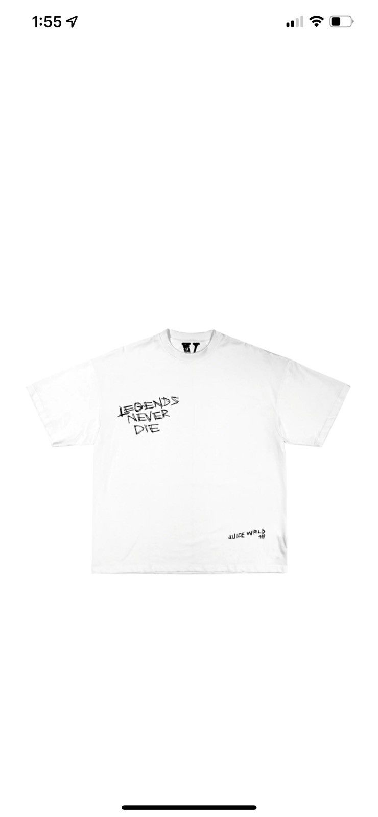 999 Club × Vlone Juice WRLD X VLONE Legends Never Die Tee