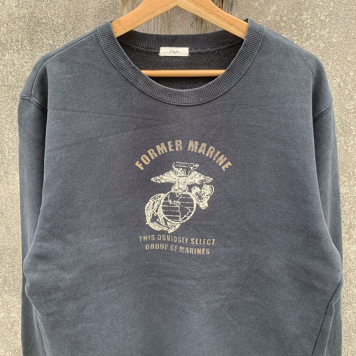 Vintage U.S Marine Corps Crewneck Sweater Faded Black Pullover Size US M / EU 48-50 / 2 - 3 Thumbnail