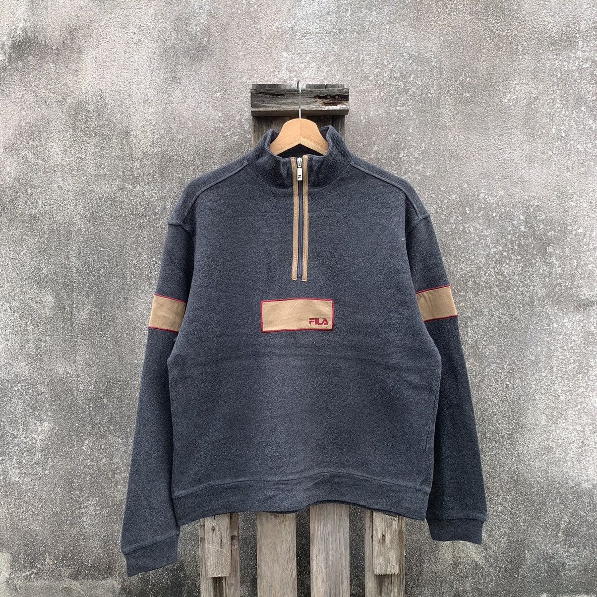 Fila × Vintage Y2K Fila Quarter Zip Pullover Sweater Jacket Size US M / EU 48-50 / 2 - 1 Thumbnail