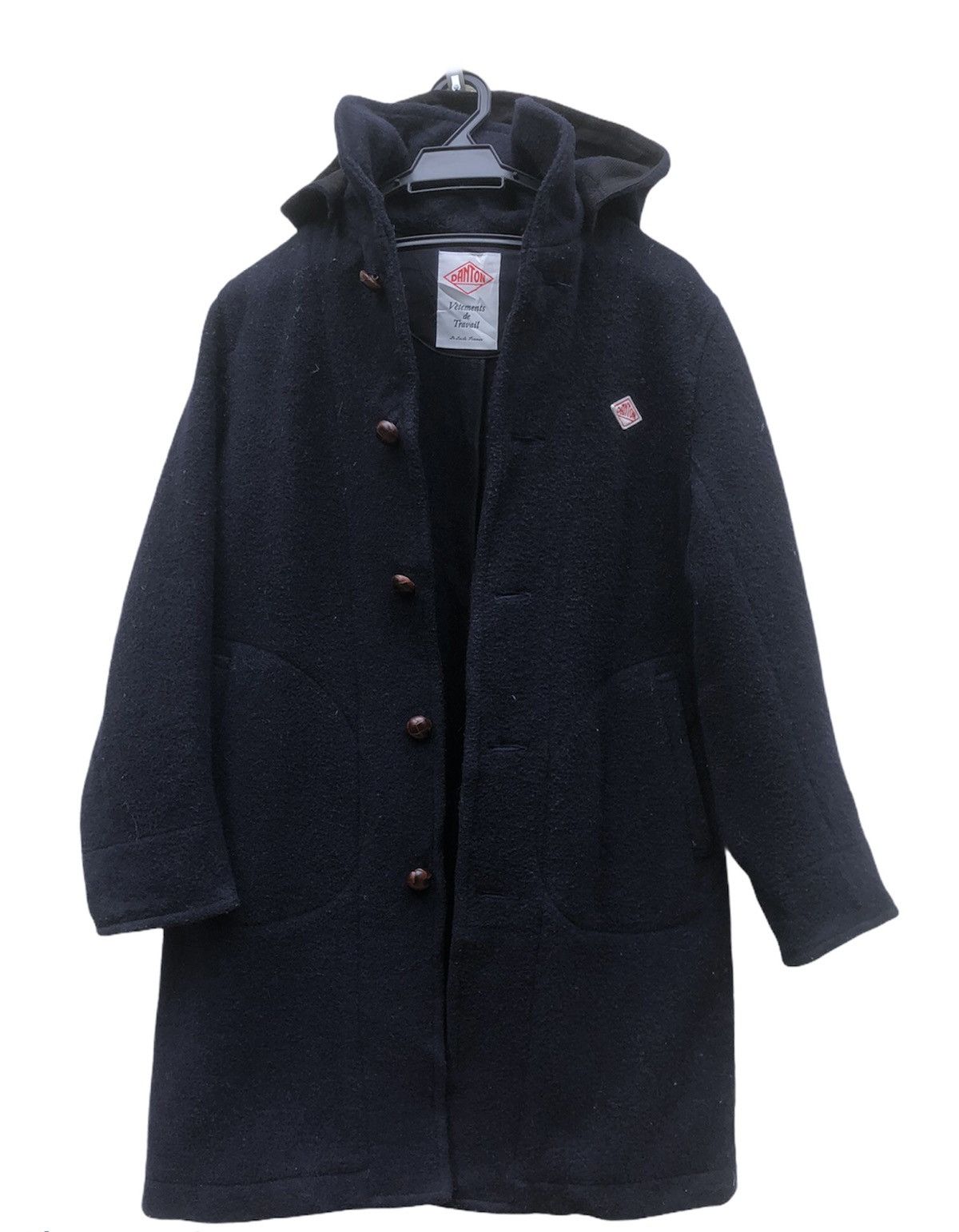 Danton WINTER SALE NOW🔥❌Duffle Coat DANTON Wool Navy Blue Hooded Size US M / EU 48-50 / 2 - 1 Thumbnail