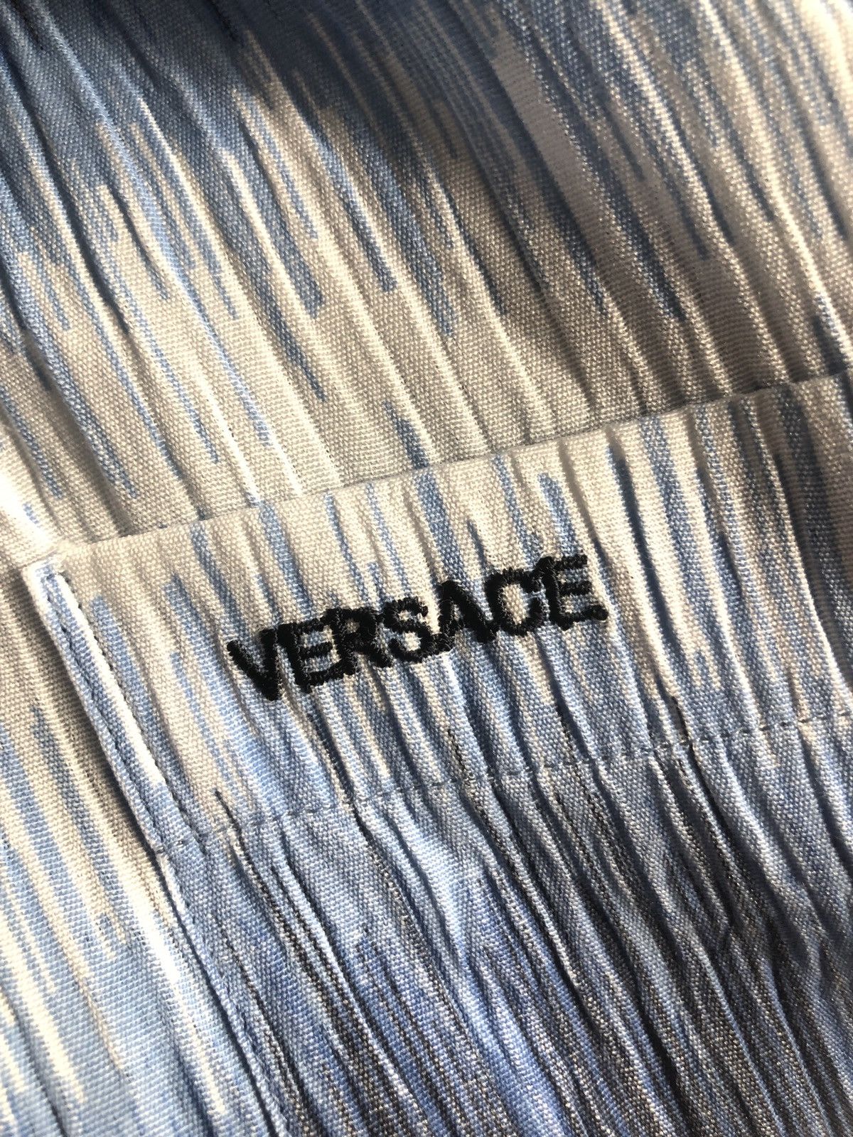Vintage Versace Gradient Vintage Hawaii Short Sleeve Shirt Size US XL / EU 56 / 4 - 6 Thumbnail