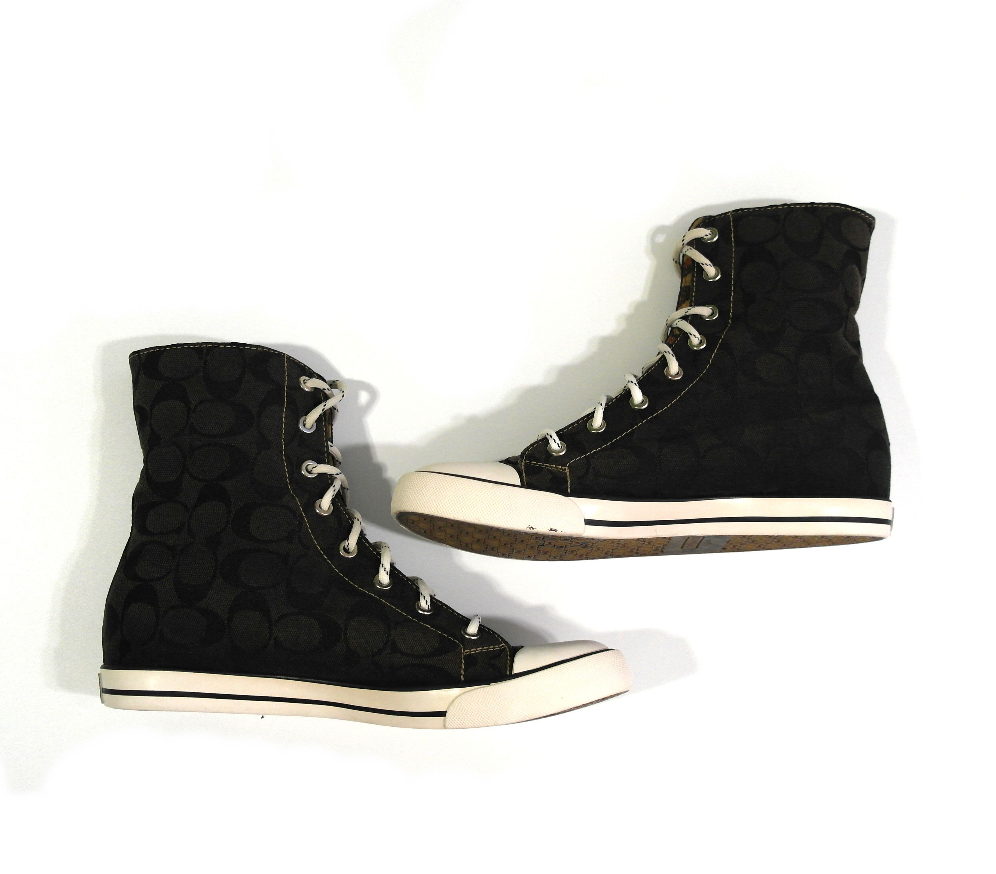 Coach Coach Canvas Sneakers Hi-Top Sz US 10 Size US 10 / EU 43 - 5 Thumbnail