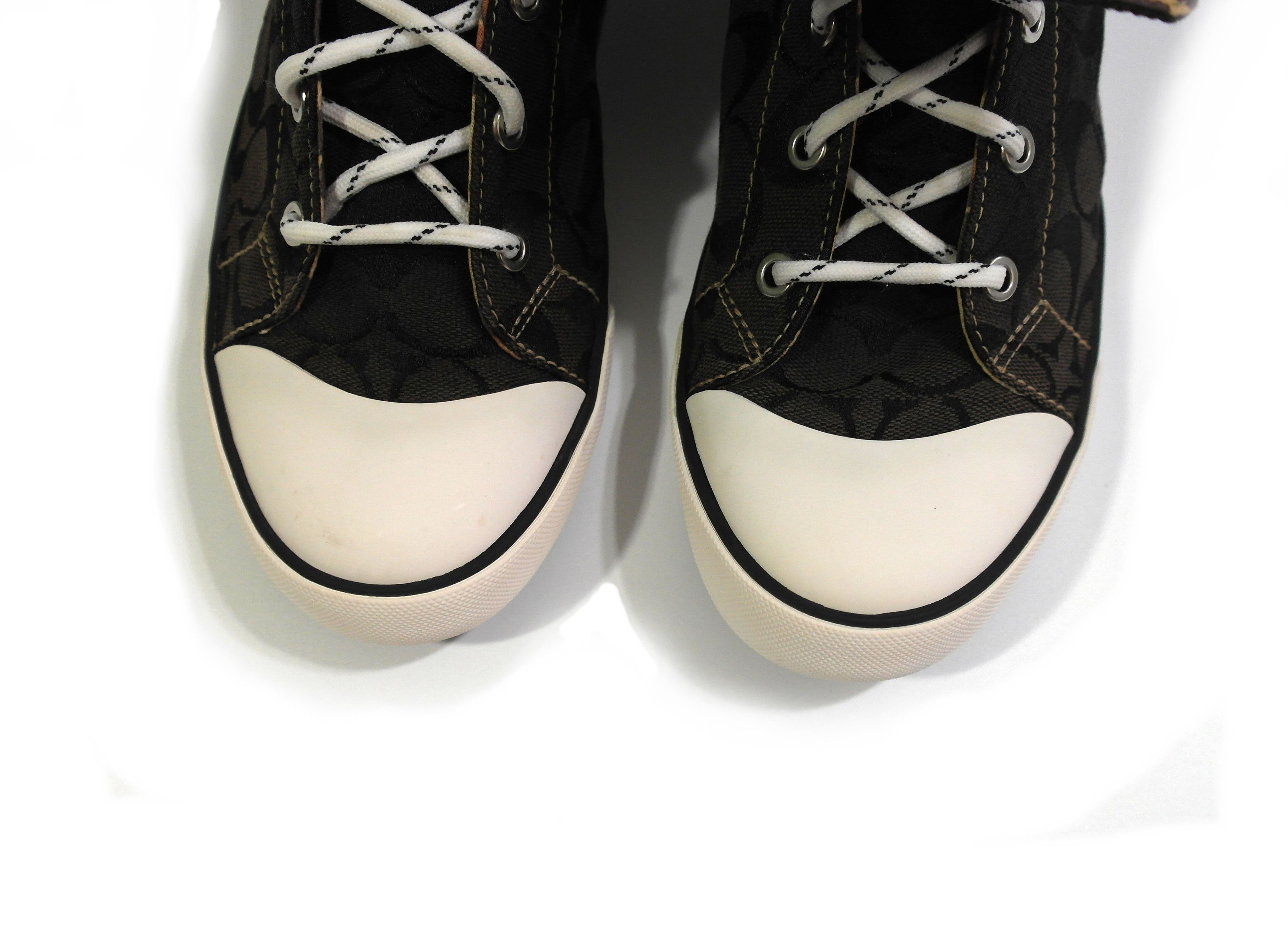 Coach Coach Canvas Sneakers Hi-Top Sz US 10 Size US 10 / EU 43 - 11 Thumbnail