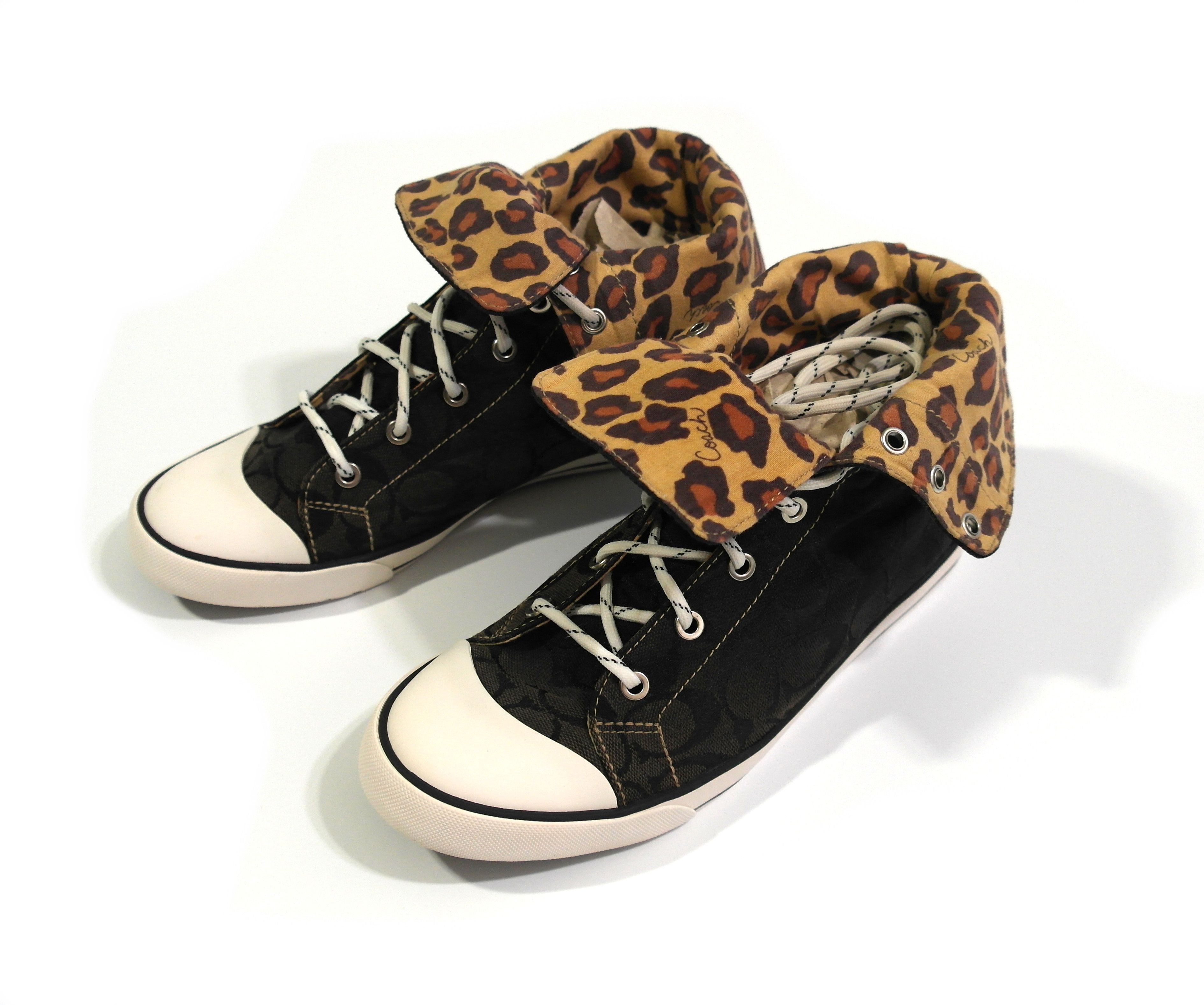 Coach Coach Canvas Sneakers Hi-Top Sz US 10 Size US 10 / EU 43 - 8 Thumbnail