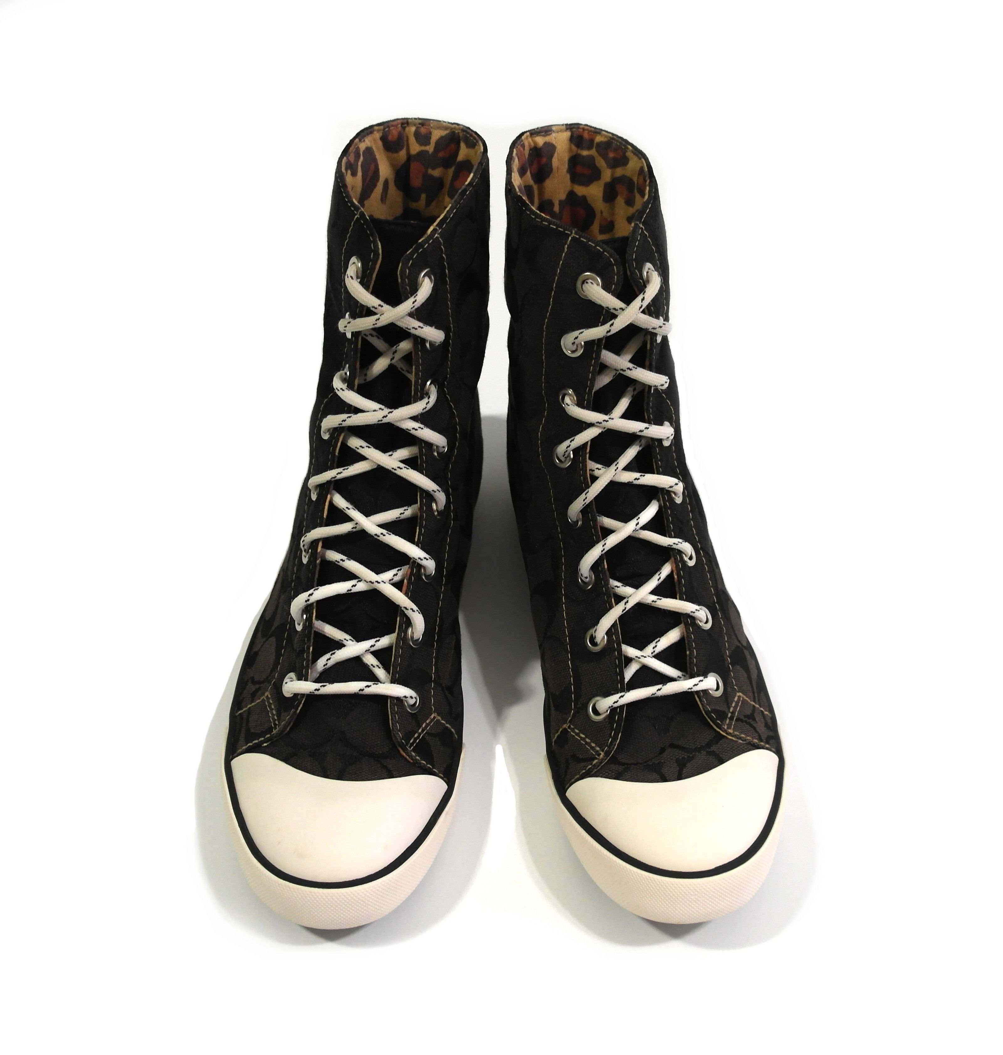 Coach Coach Canvas Sneakers Hi-Top Sz US 10 Size US 10 / EU 43 - 2 Thumbnail